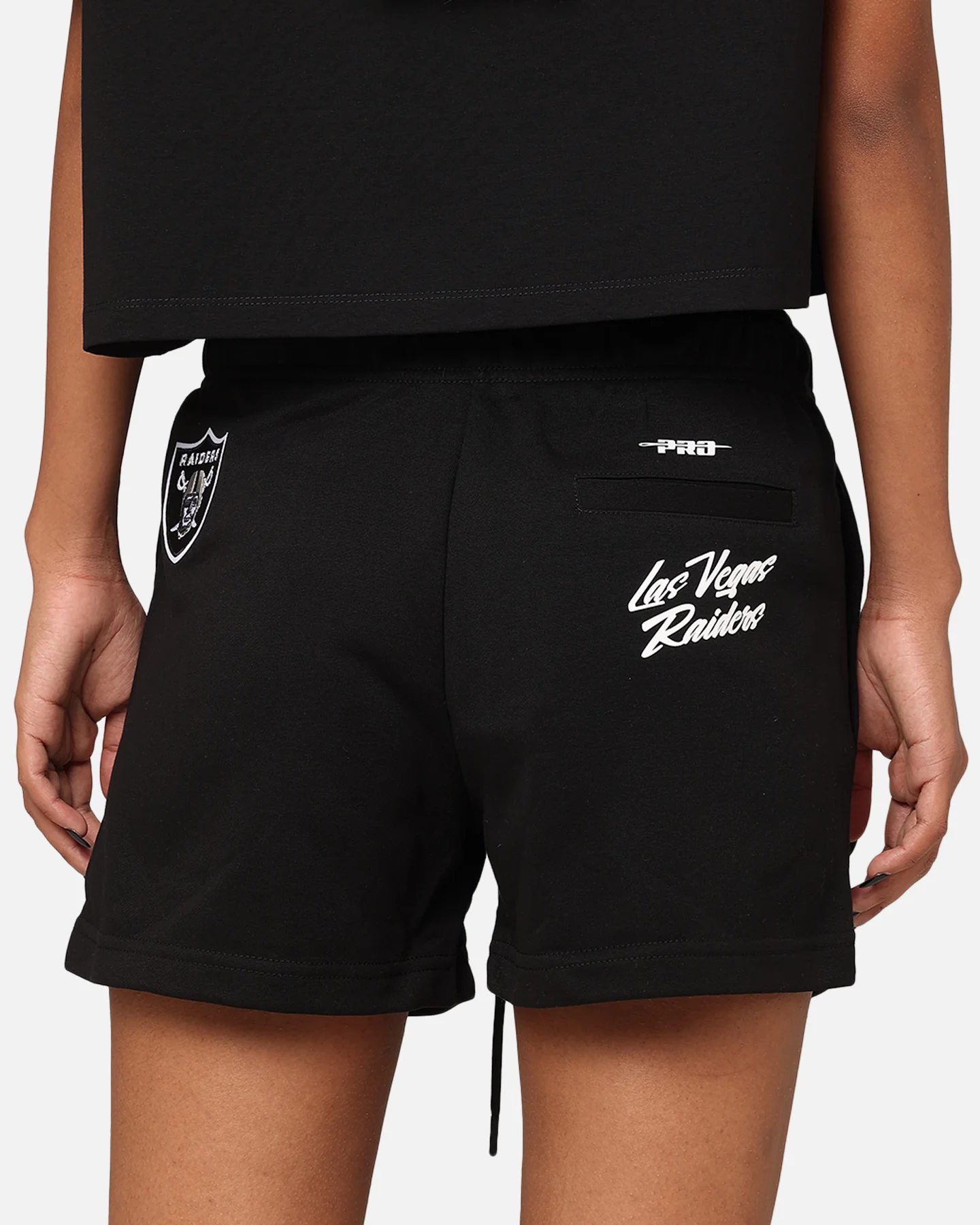 Pro Standard Women's Las Vegas Raiders Fast Lane Shorts Black - Image 8