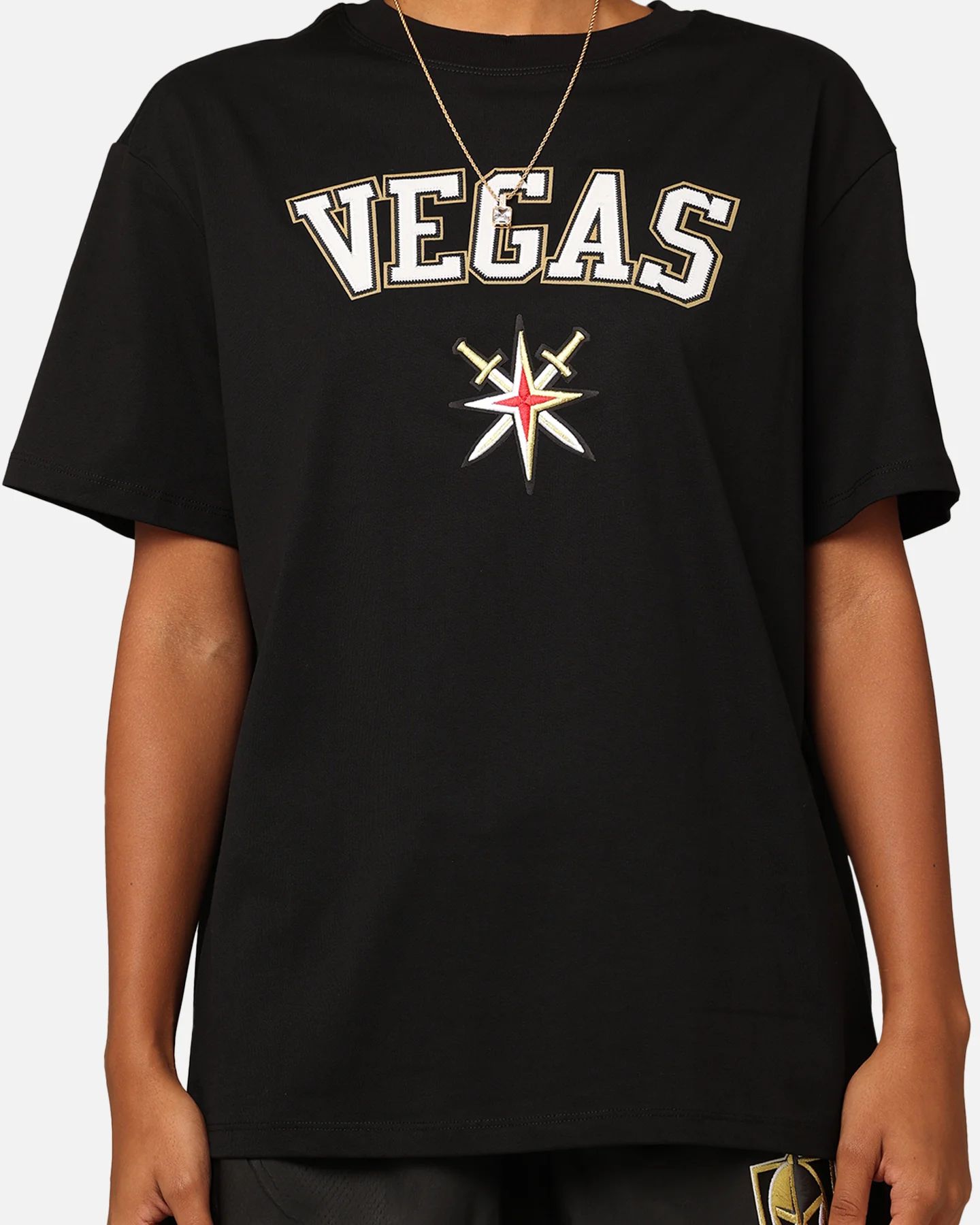 Pro Standard Women's Vegas Golden Knights Boyfriend T-Shirt Black - Image 3