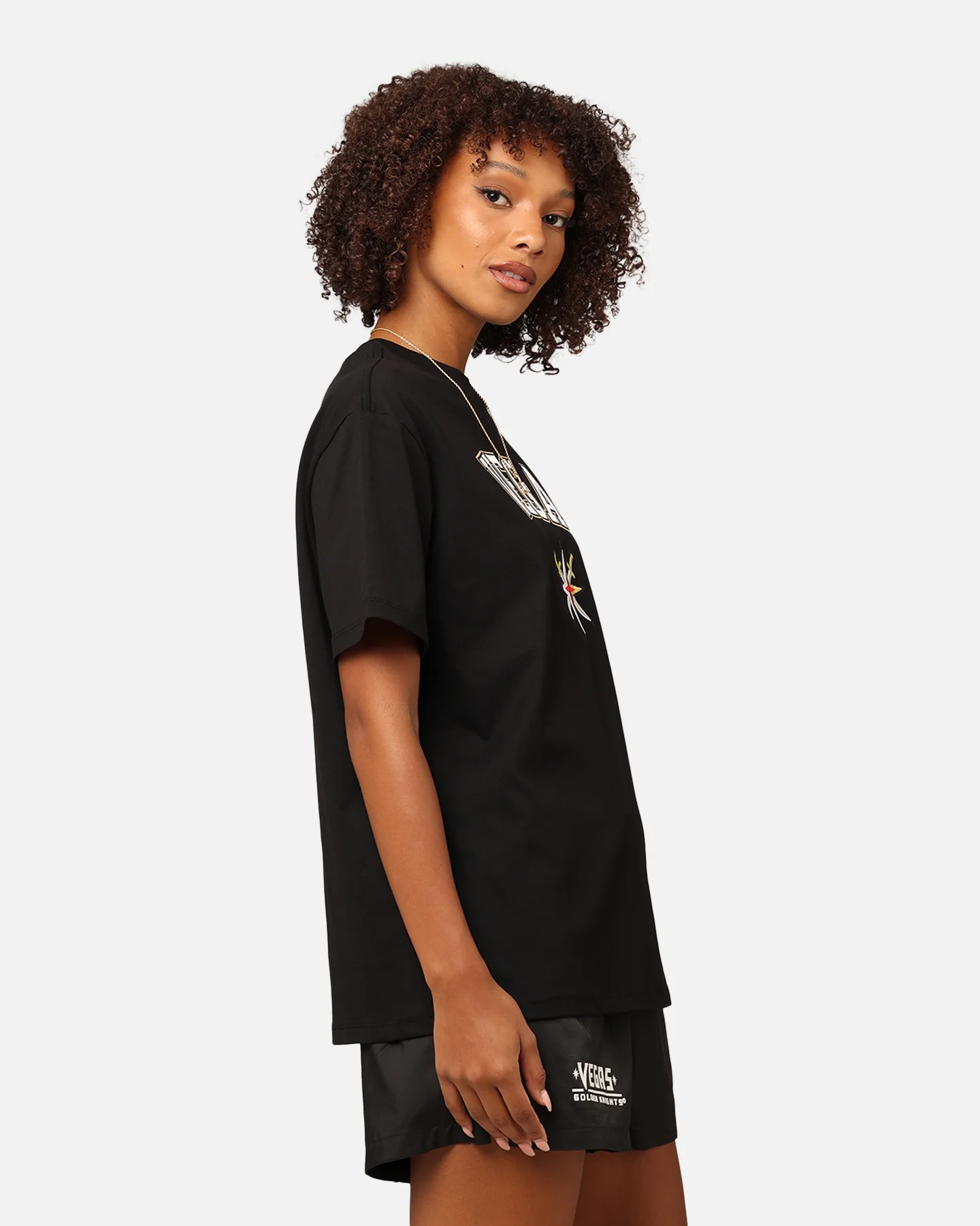 Pro Standard Women's Vegas Golden Knights Boyfriend T-Shirt Black - Image 5