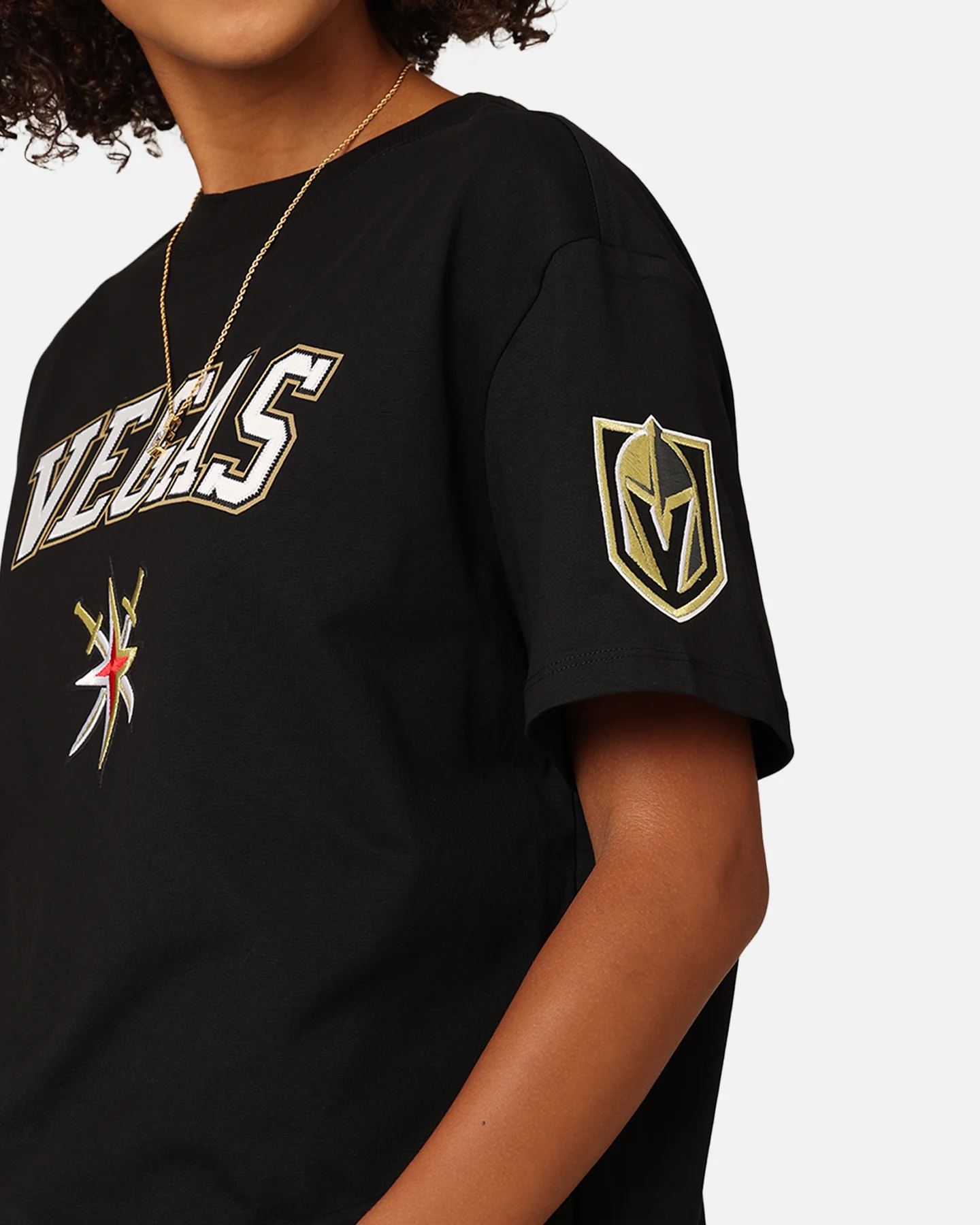 Pro Standard Women's Vegas Golden Knights Boyfriend T-Shirt Black - Image 8