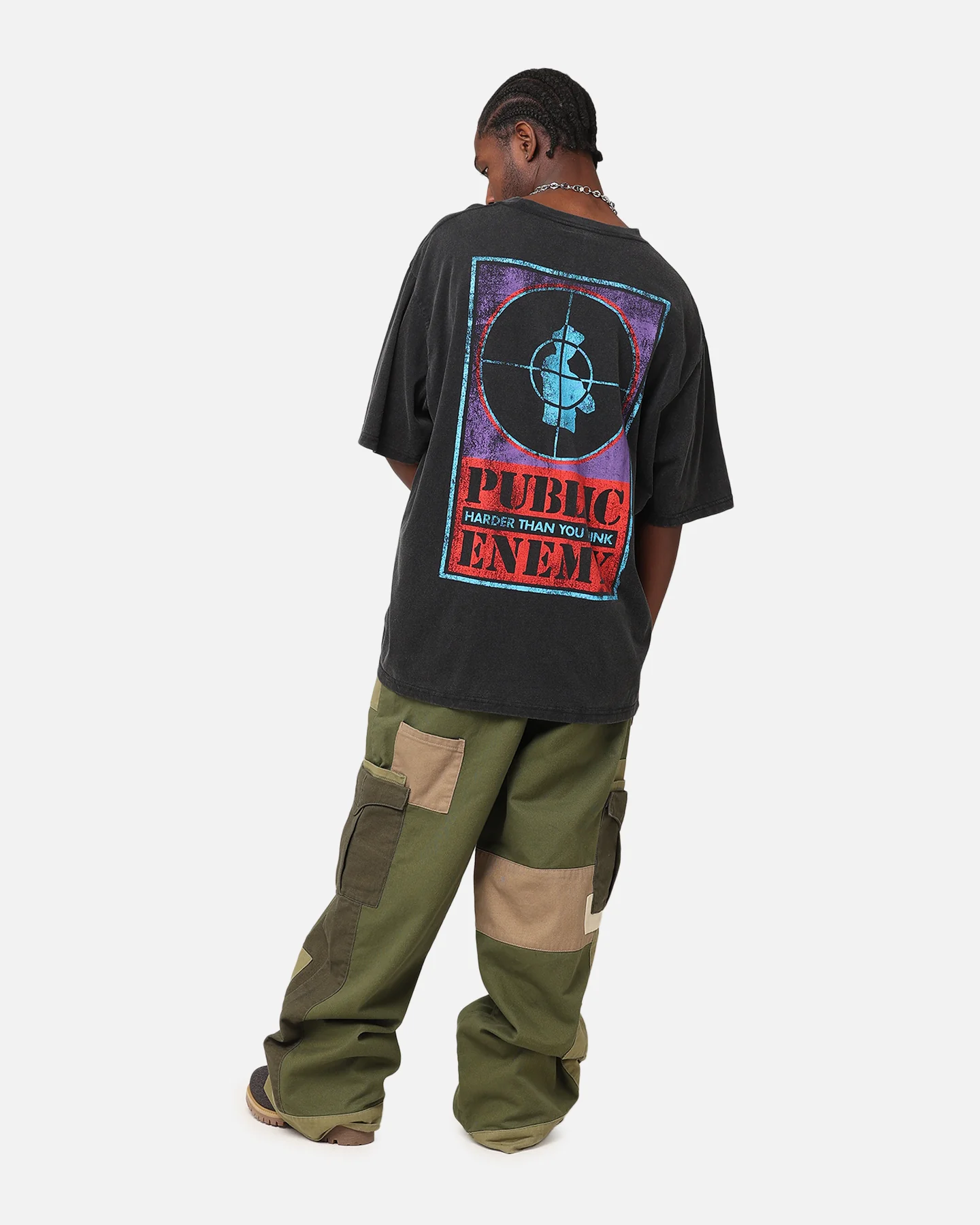 Public Enemy Harder Than T-Shirt Washed Black - Image 3