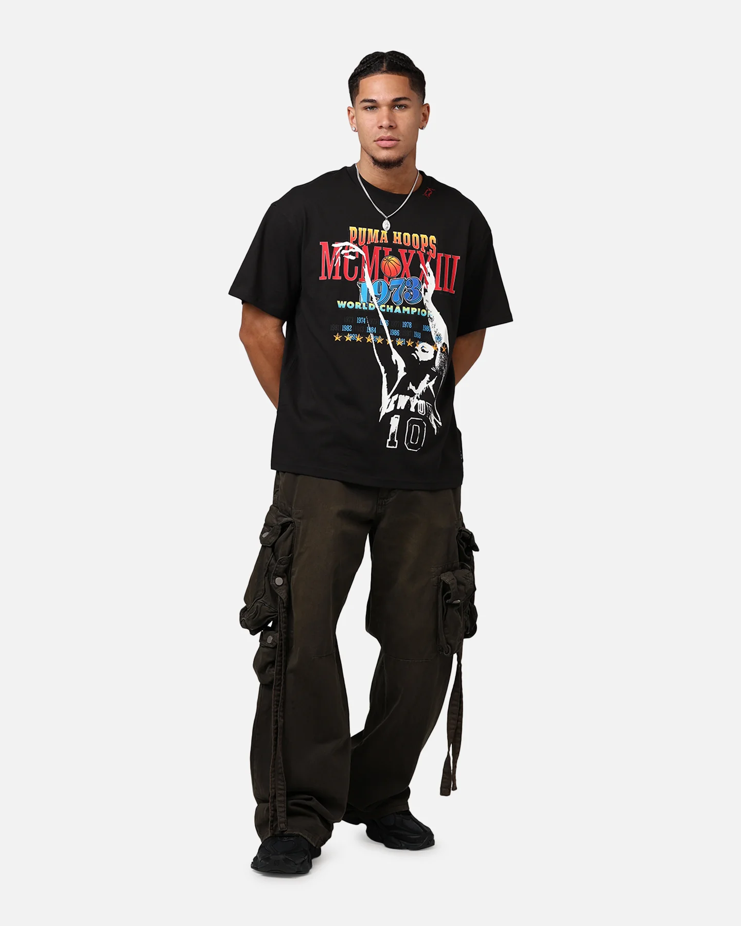 Puma Crowd Craze T-Shirt Black - Image 3