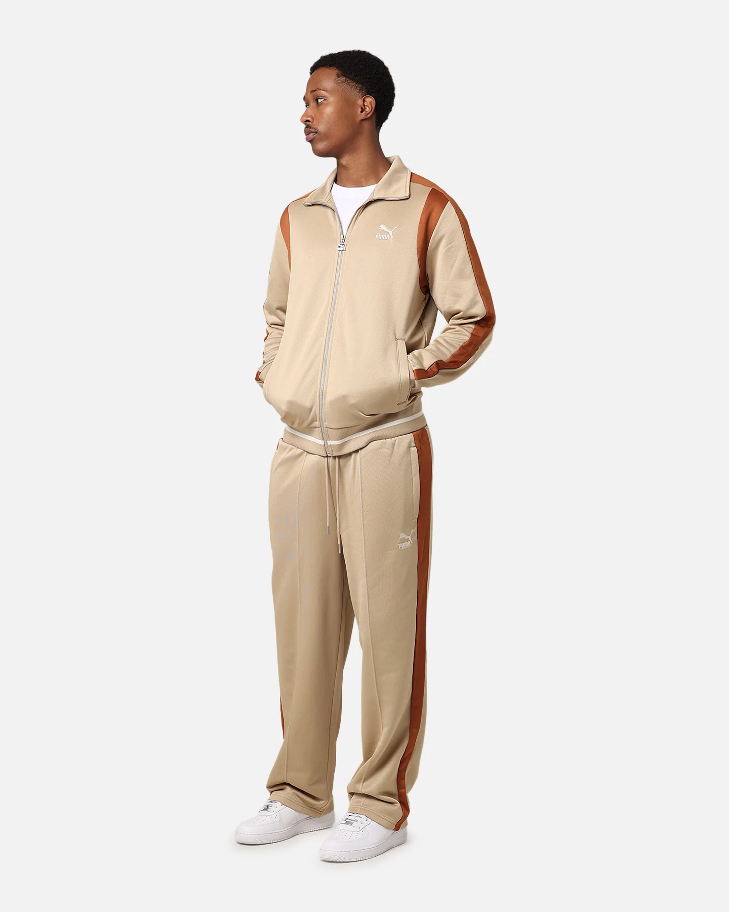 Puma For The Fanbase T7 Track Jacket Prairie Tan - Image 2