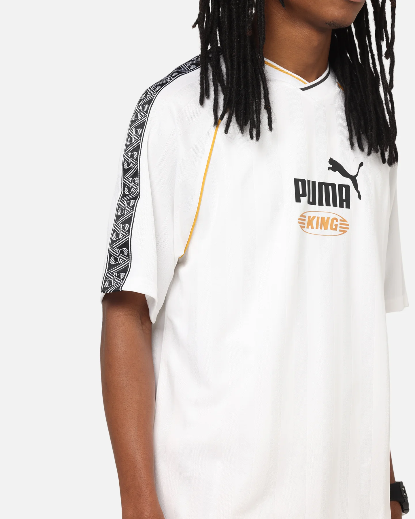 Puma King Relaxed Football Jersey White - Image 6