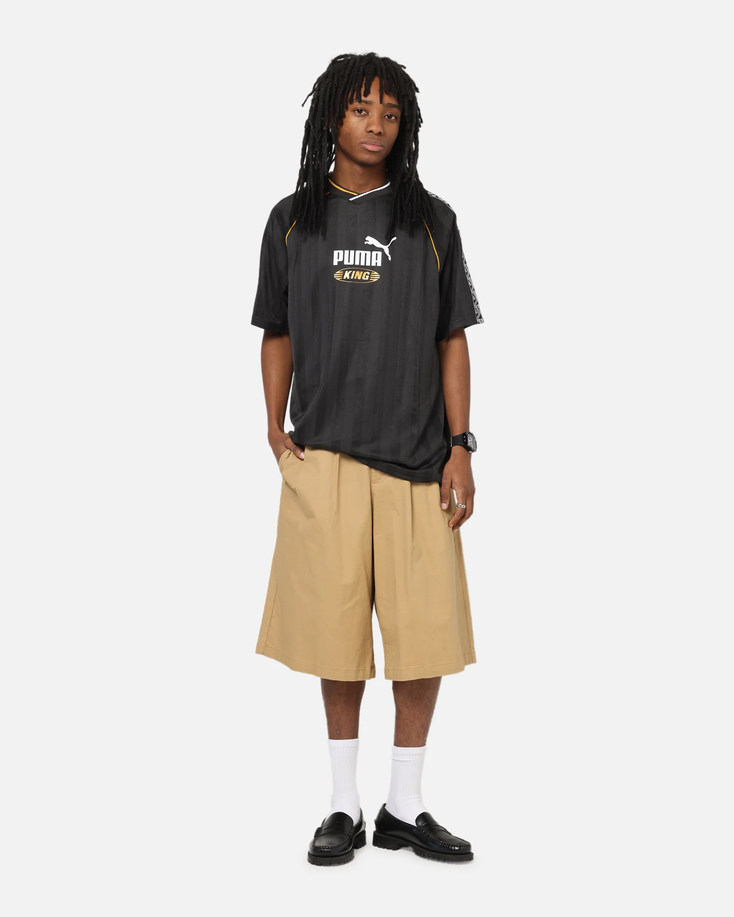 Puma King Relaxed Football Jersey Black - Image 2