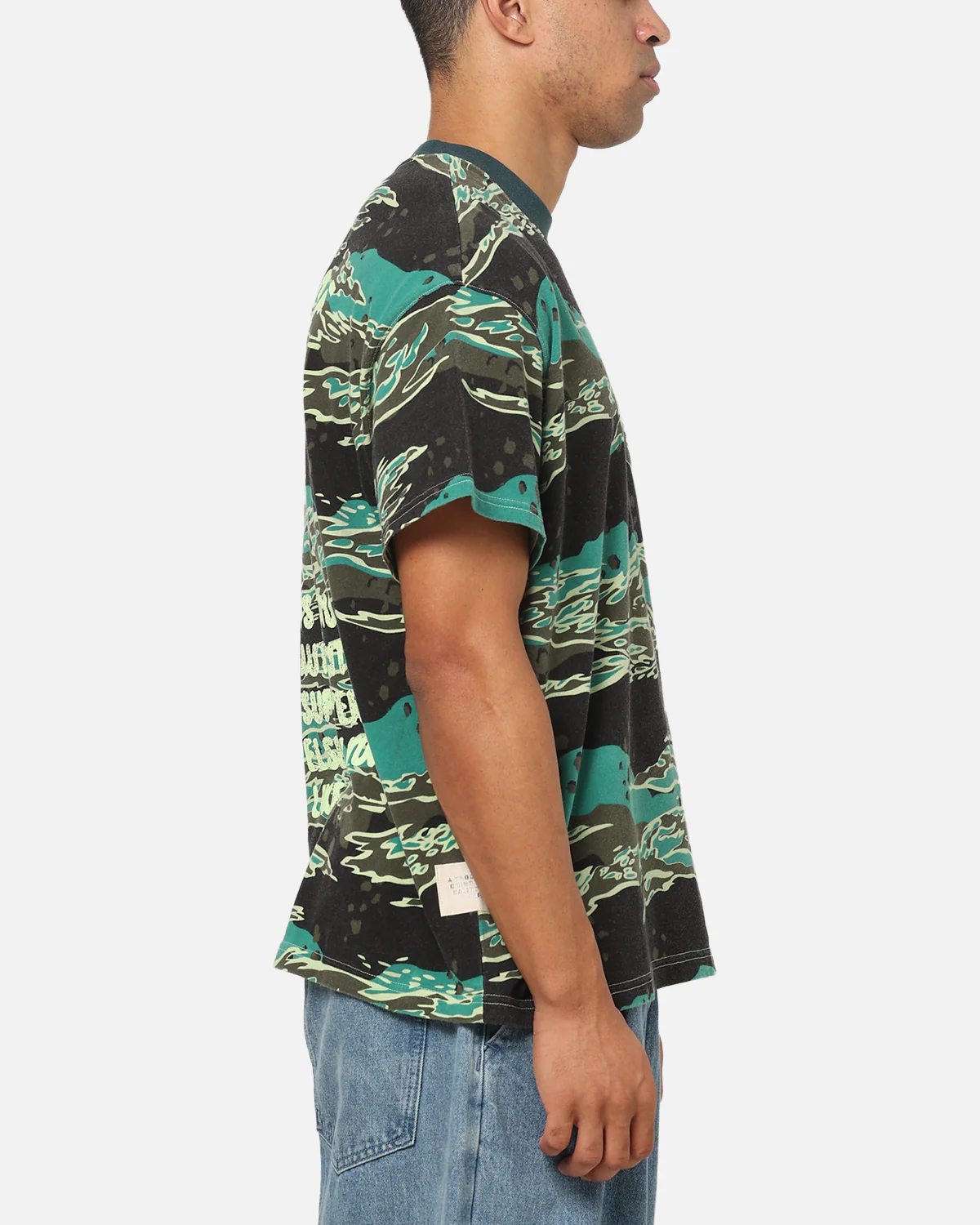 Puma LaFrance Supply All Over Print T-Shirt Green - Image 5