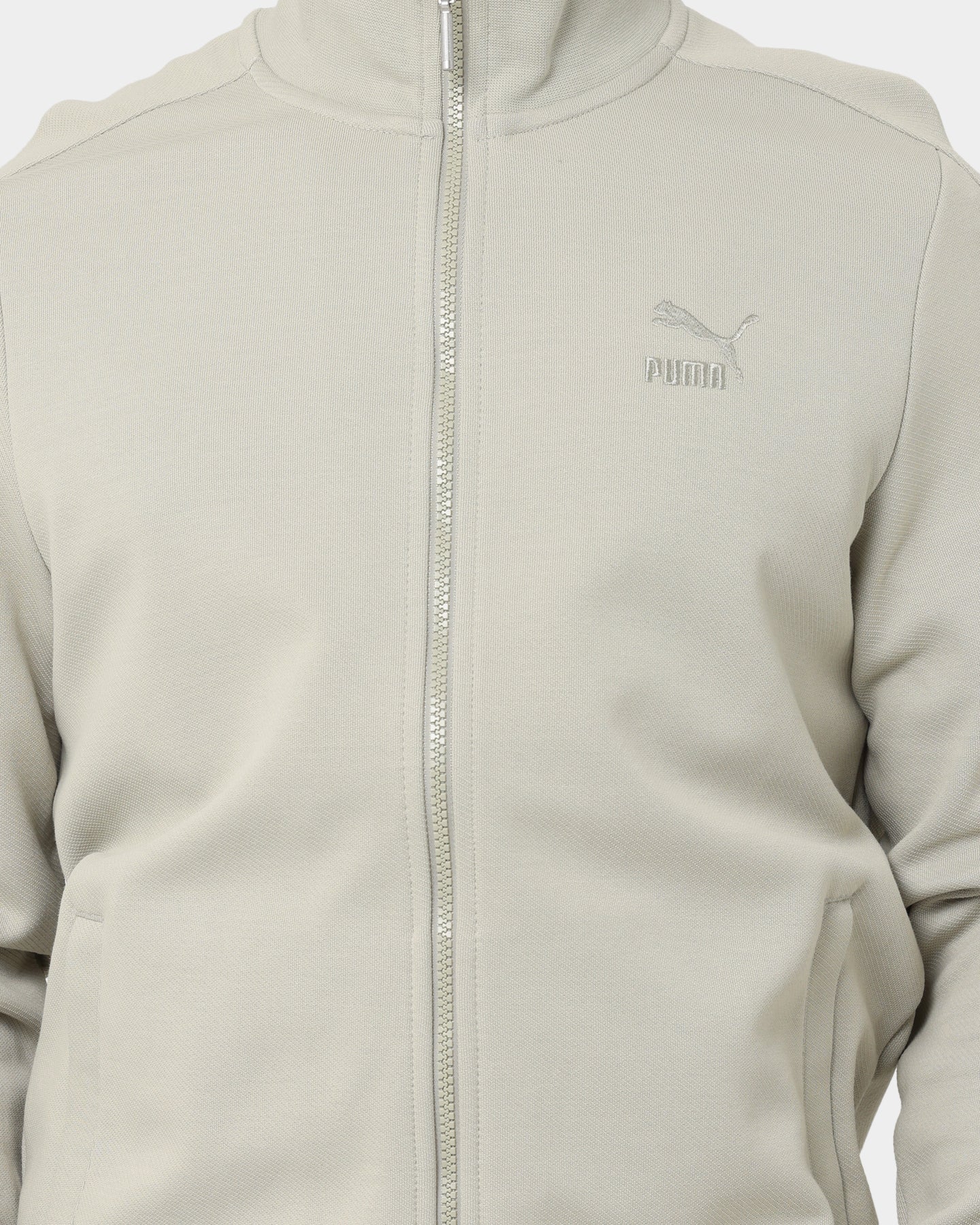 Puma T7 Track Jacket Pebble Grey - Image 3
