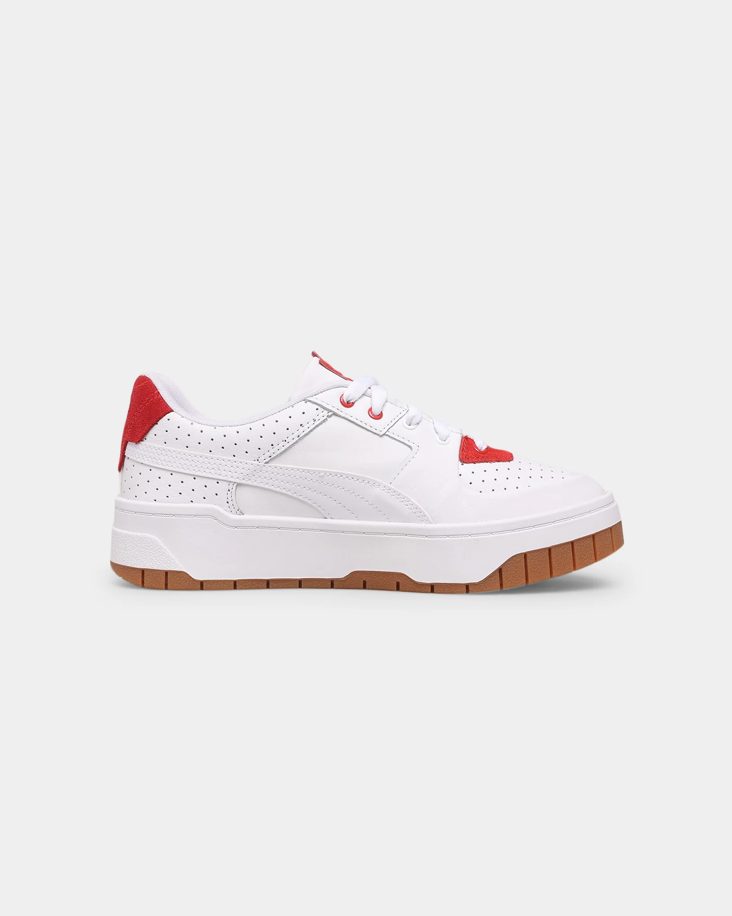 PUMA Women's Cali Dream Heritage Puma White-Gum-High Risk Red - Image 4