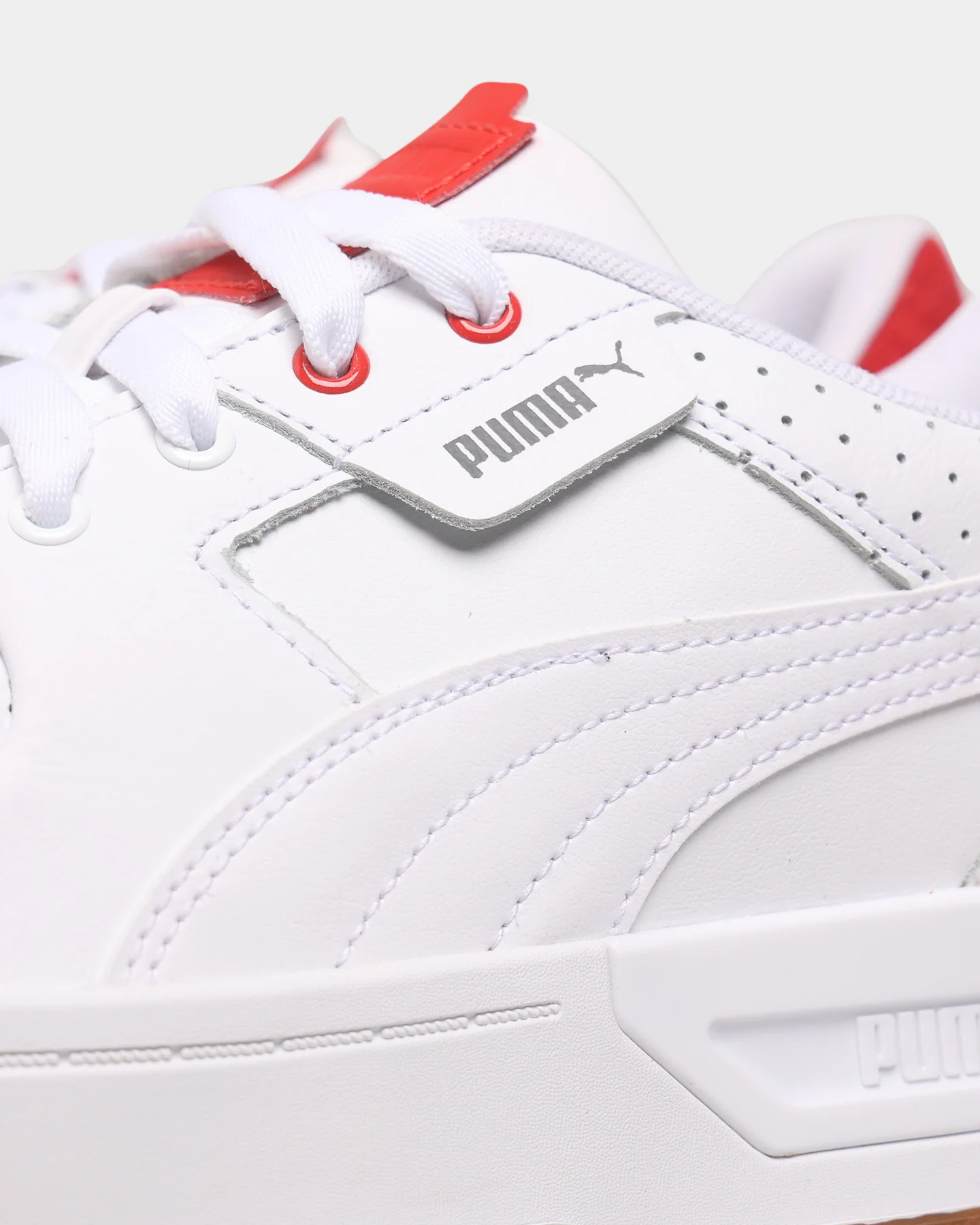 PUMA Women's Cali Dream Heritage Puma White-Gum-High Risk Red - Image 7