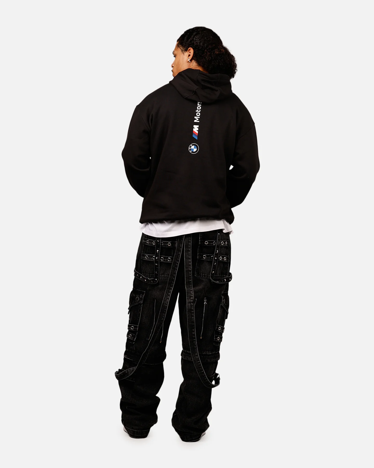 Puma X BMW MMS Motorsport Essential Fleece Hoodie Black - Image 6