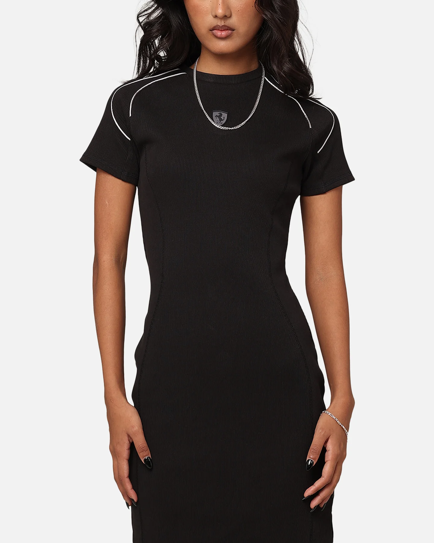 Puma X Ferrari Women's Style Midi Dress Puma Black - Image 2