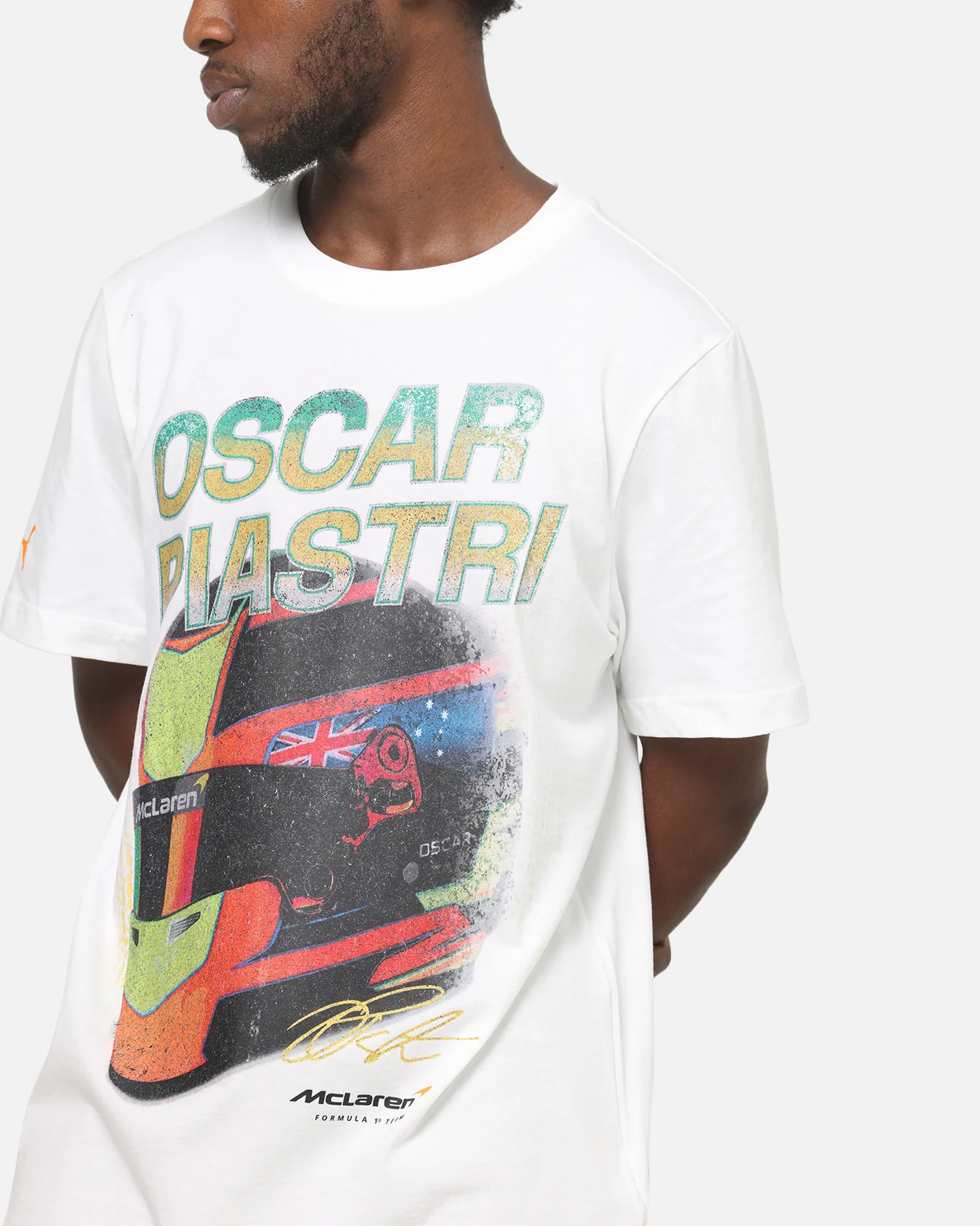 Puma X Mclaren Australia T-Shirt White - Image 6