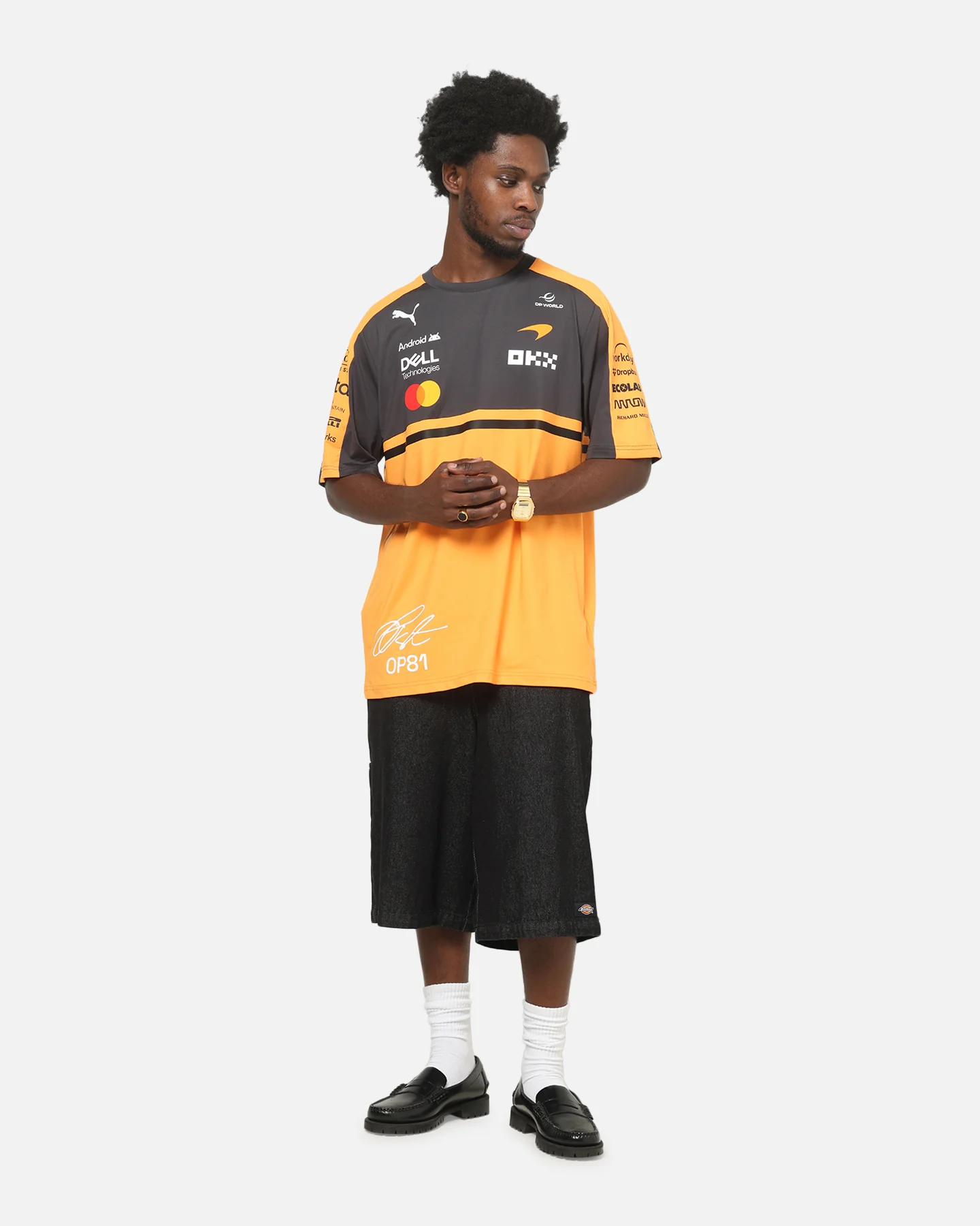 Puma X Mclaren Replica Oscar Piastri T-Shirt Papaya - Image 3