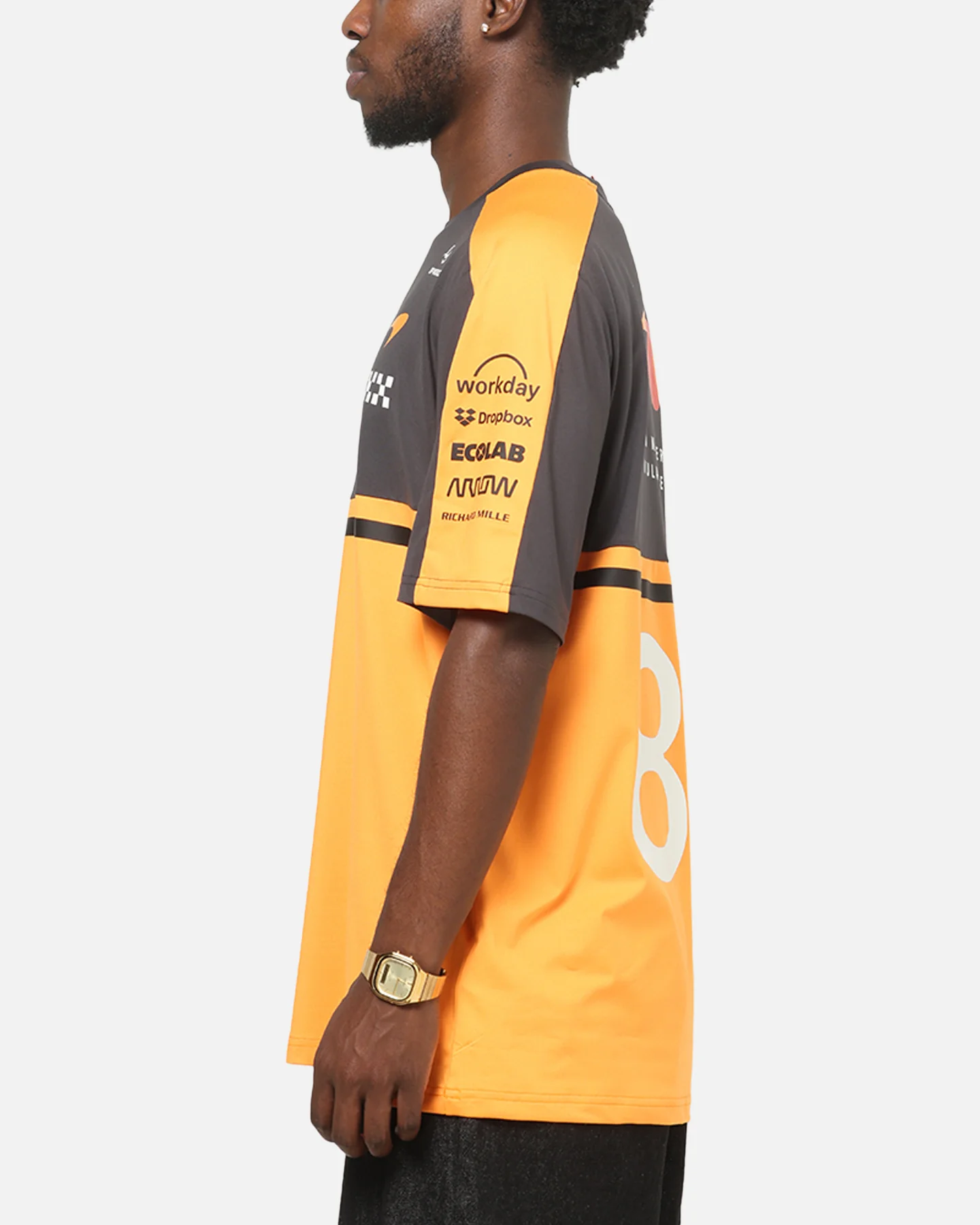 Puma X Mclaren Replica Oscar Piastri T-Shirt Papaya - Image 6