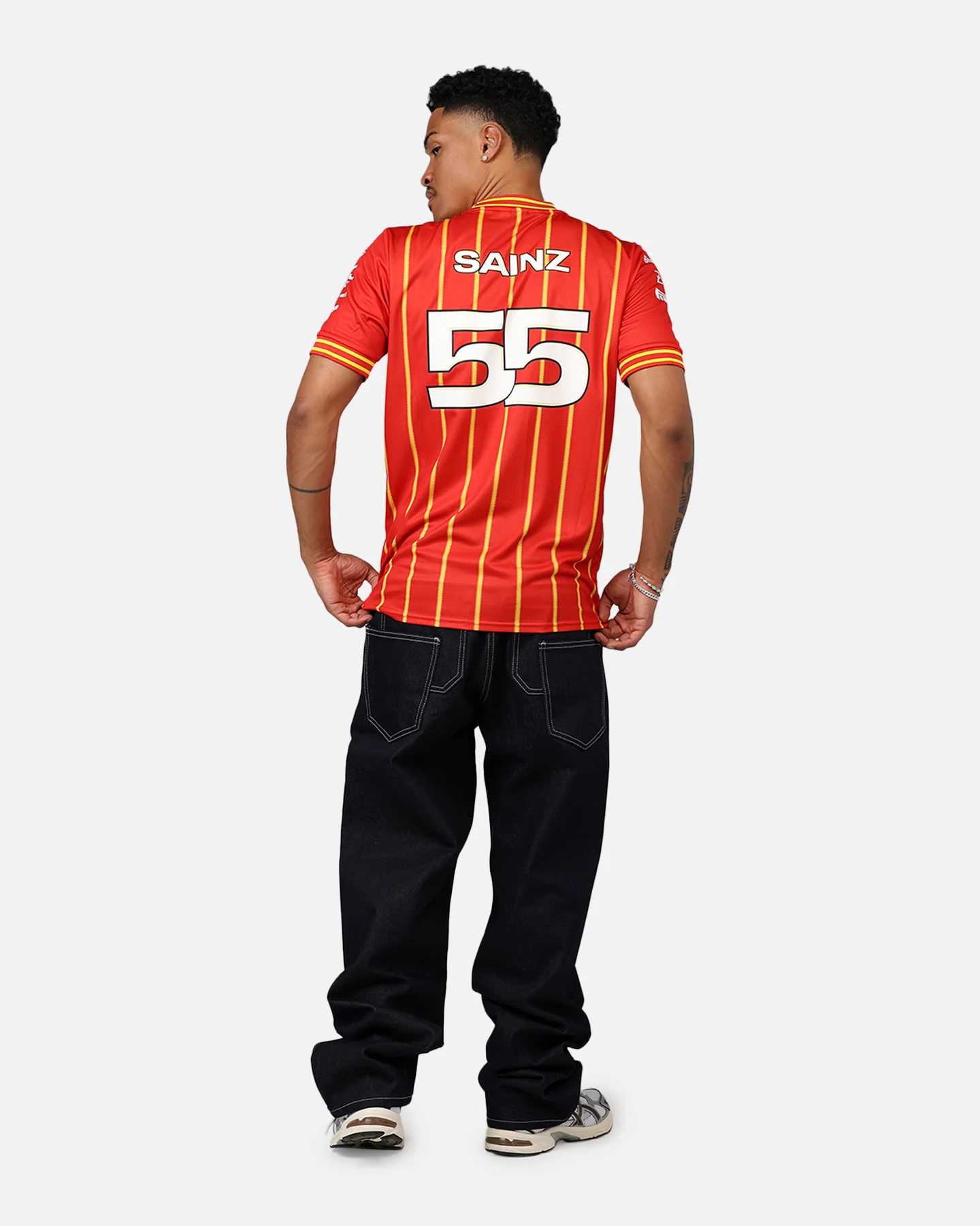 Puma X Scuderia Ferrari Carlos Sainz Jr Team Soccer Jersey Burnt Red - Image 6