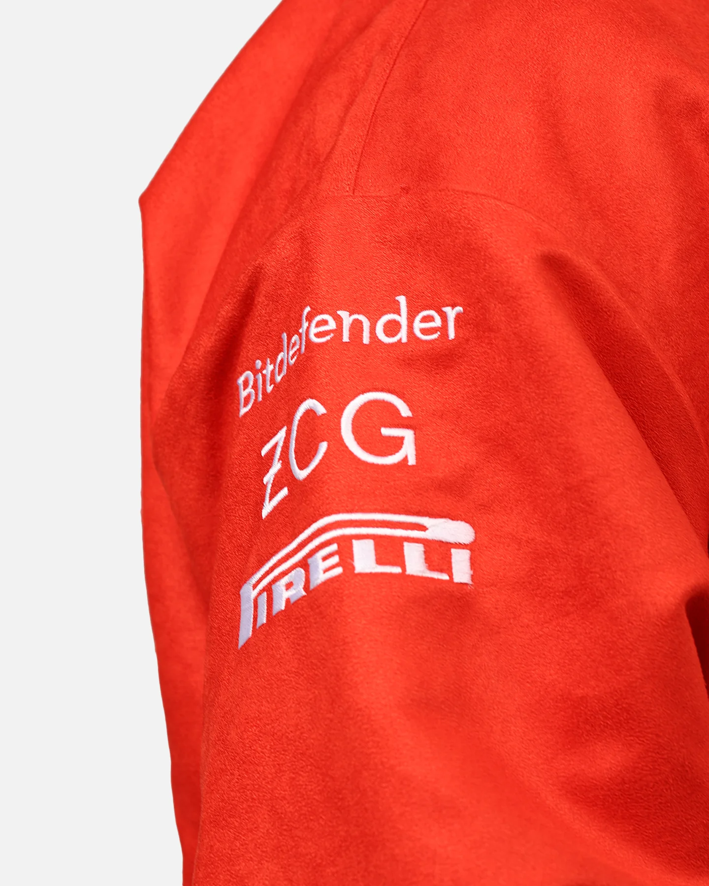 Puma X Scuderia Ferrari Full Zip Varsity Jacket Red - Image 7
