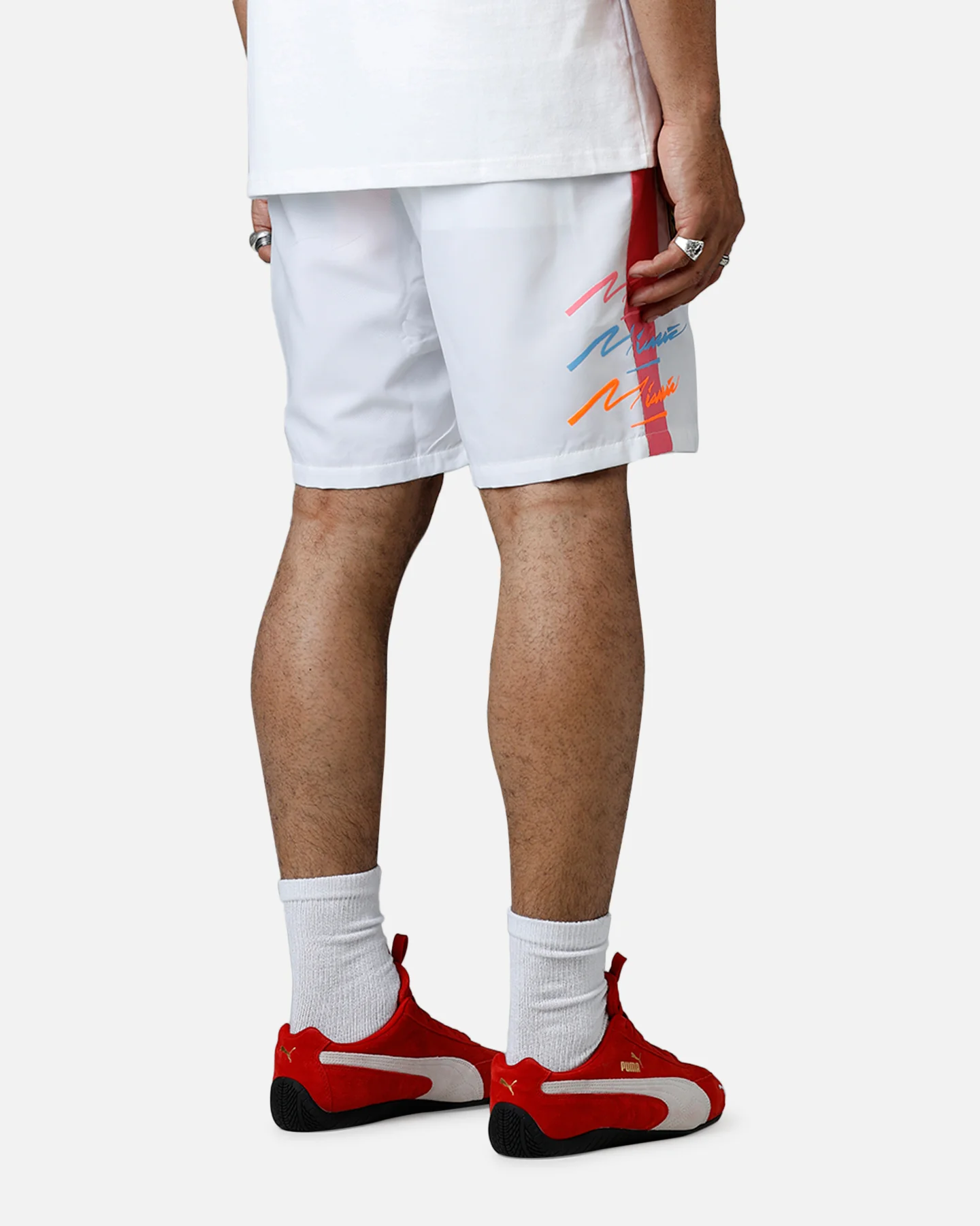 Puma x Scuderia Ferrari Miami Limited Edition T7 Shorts White - Image 3