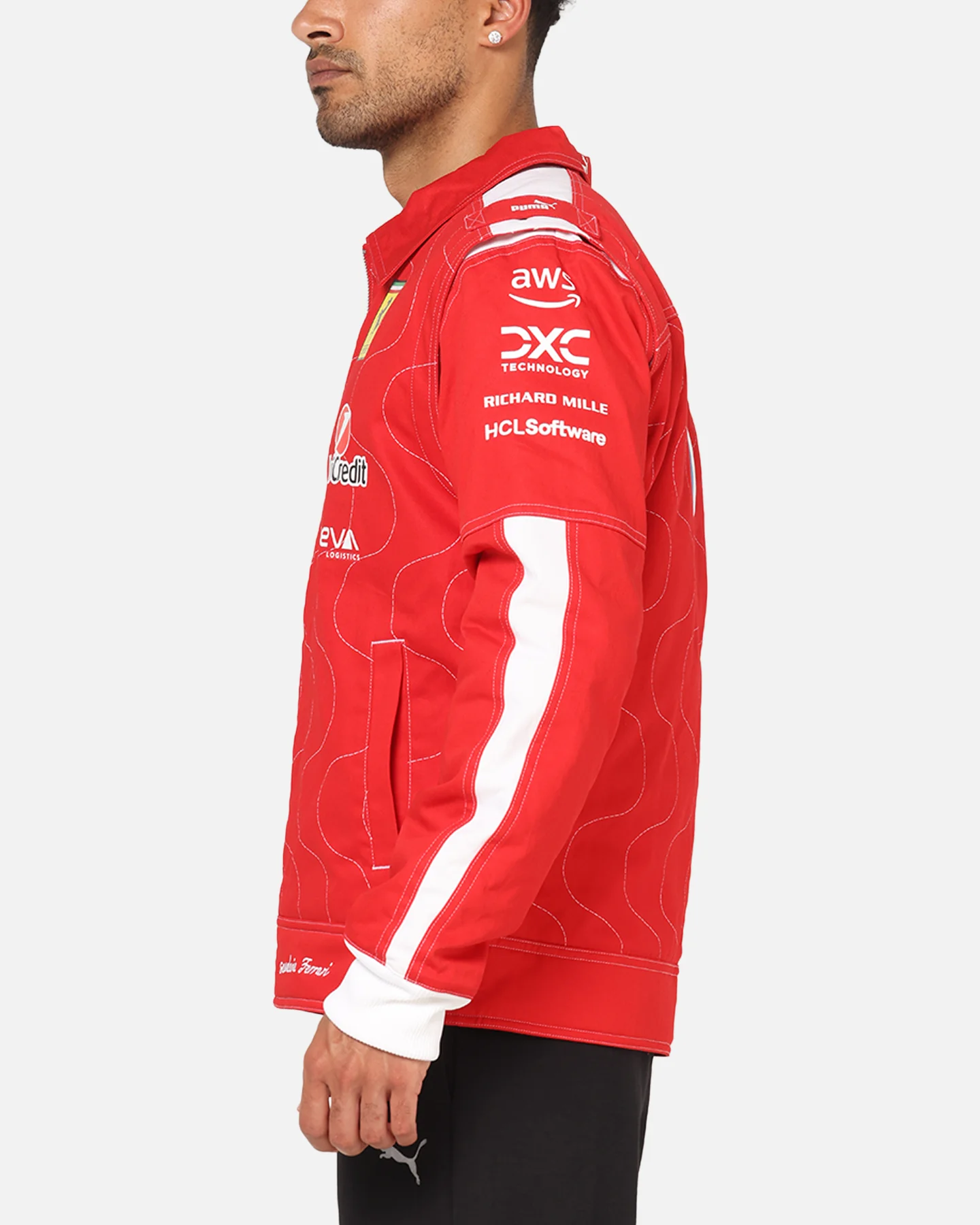 Puma X Scuderia Ferrari Monza Racing Jacket Rosso Corsa - Image 6