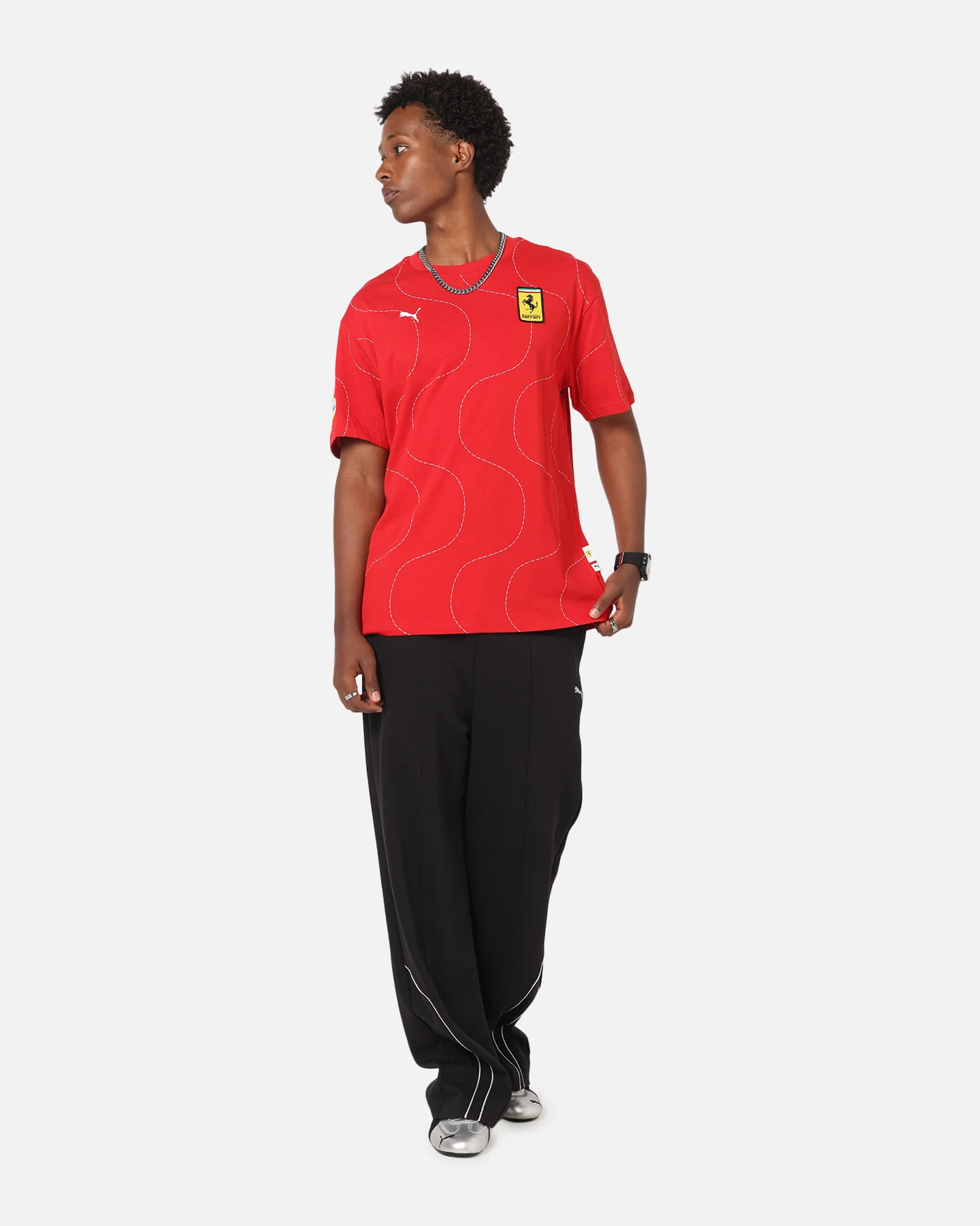 Puma X Scuderia Ferrari Monza T-Shirt Rosso Corsa - Image 4