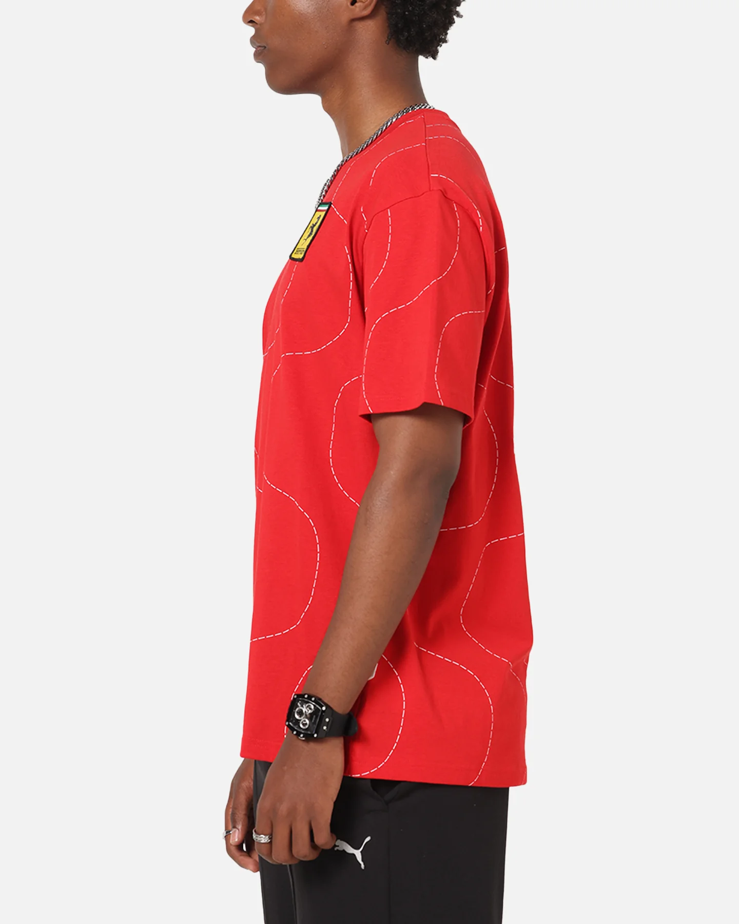 Puma X Scuderia Ferrari Monza T-Shirt Rosso Corsa - Image 6