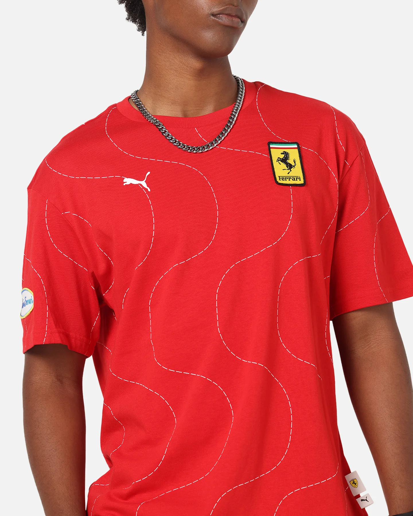 Puma X Scuderia Ferrari Monza T-Shirt Rosso Corsa - Image 7