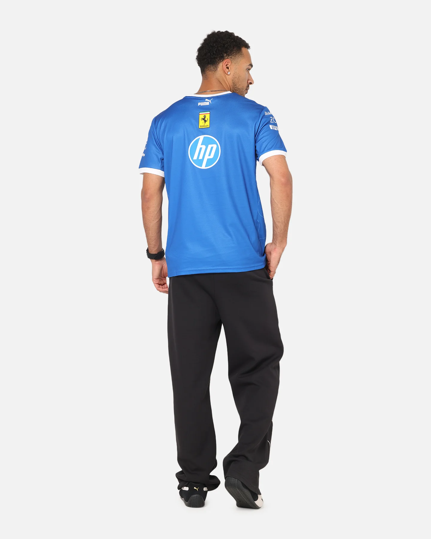 Puma X Scuderia Ferrari Monza T-Shirt Steer Blue - Image 4