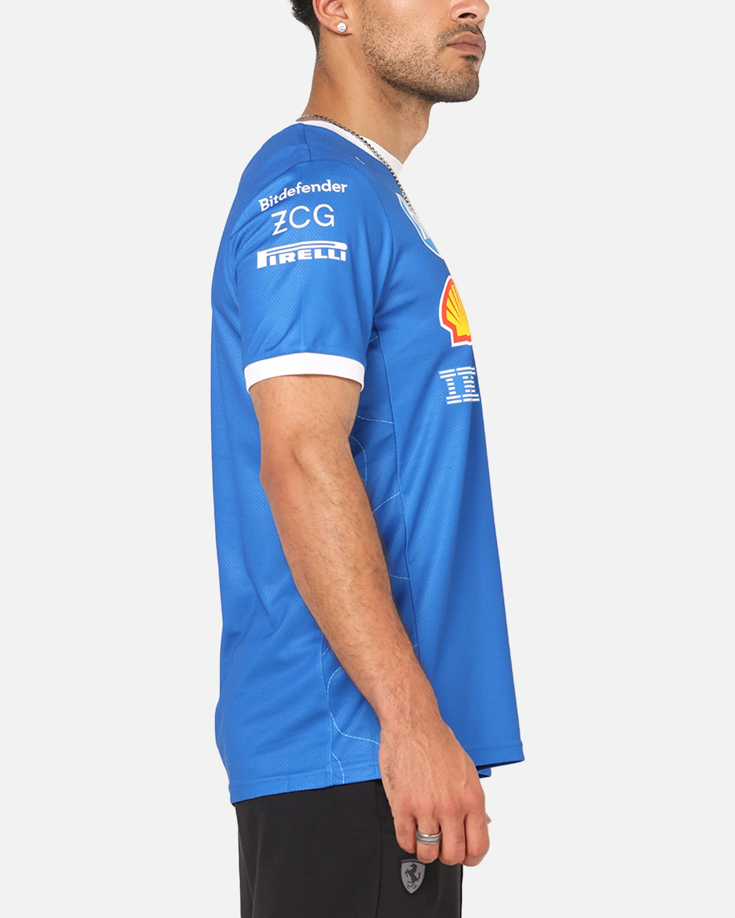 Puma X Scuderia Ferrari Monza T-Shirt Steer Blue - Image 5