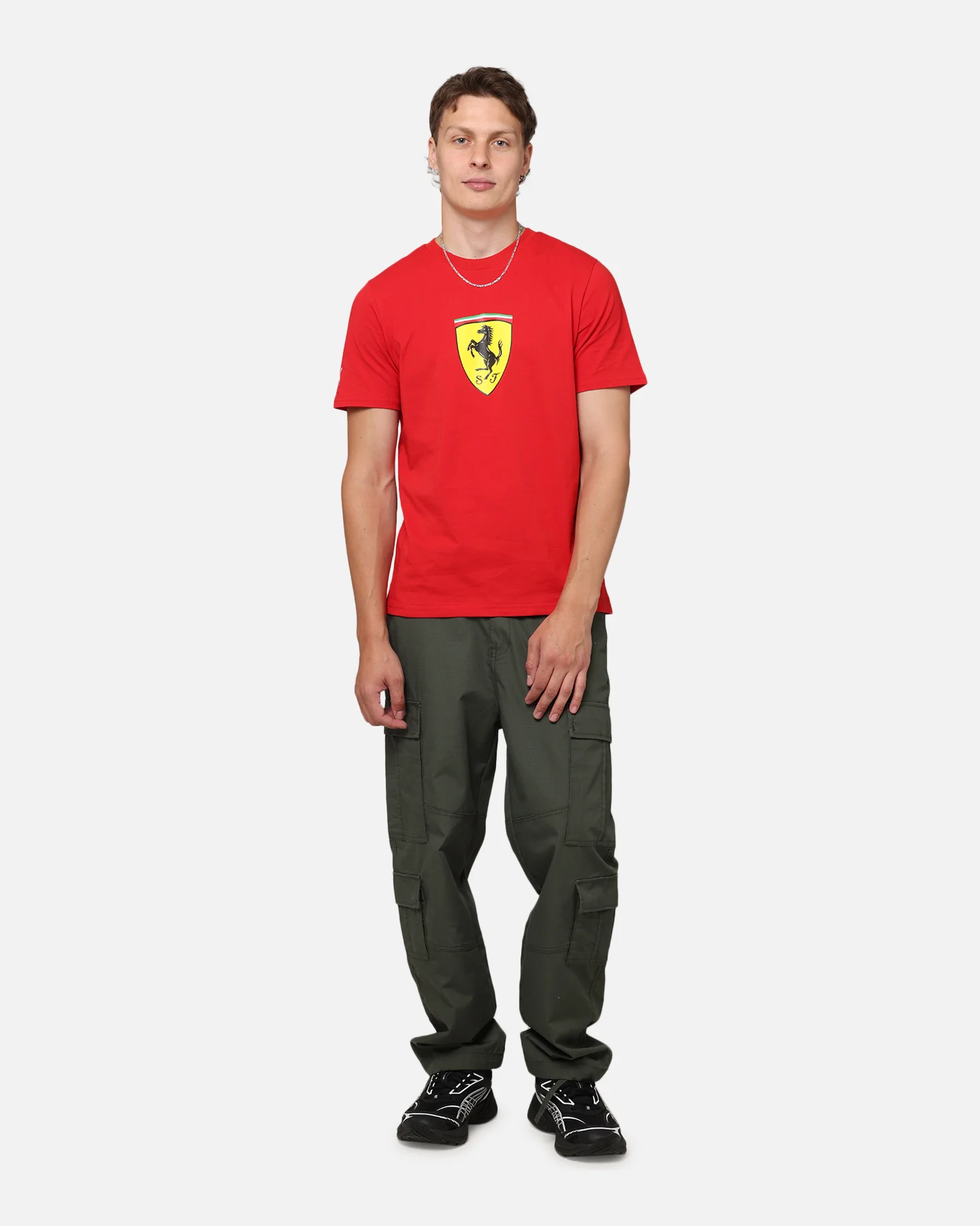 Puma X Scuderia Ferrari Race Big Shield T-Shirt Rosso Corsa - Image 2