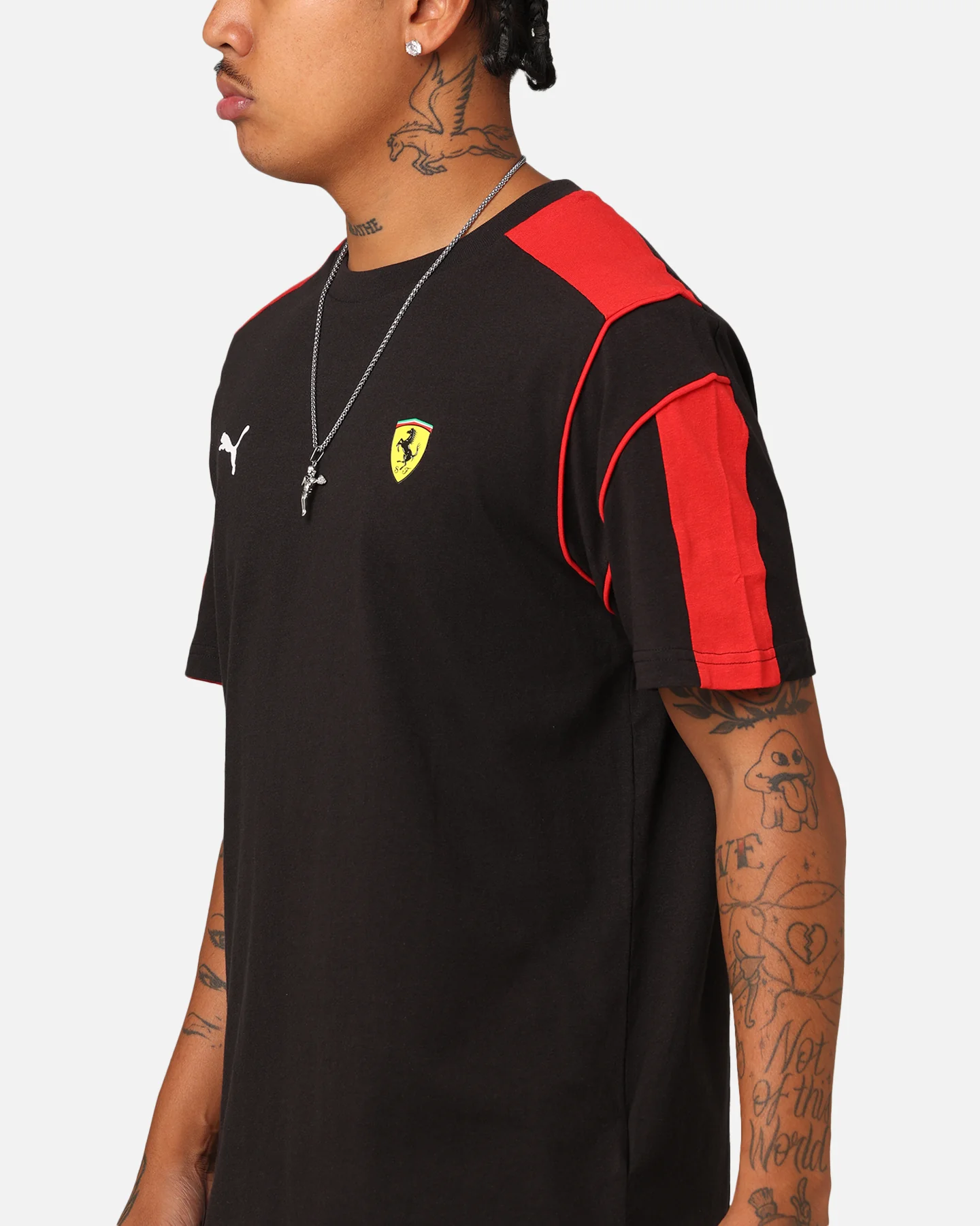 Puma X Scuderia Ferrari Race MT7 T-Shirt Black - Image 6