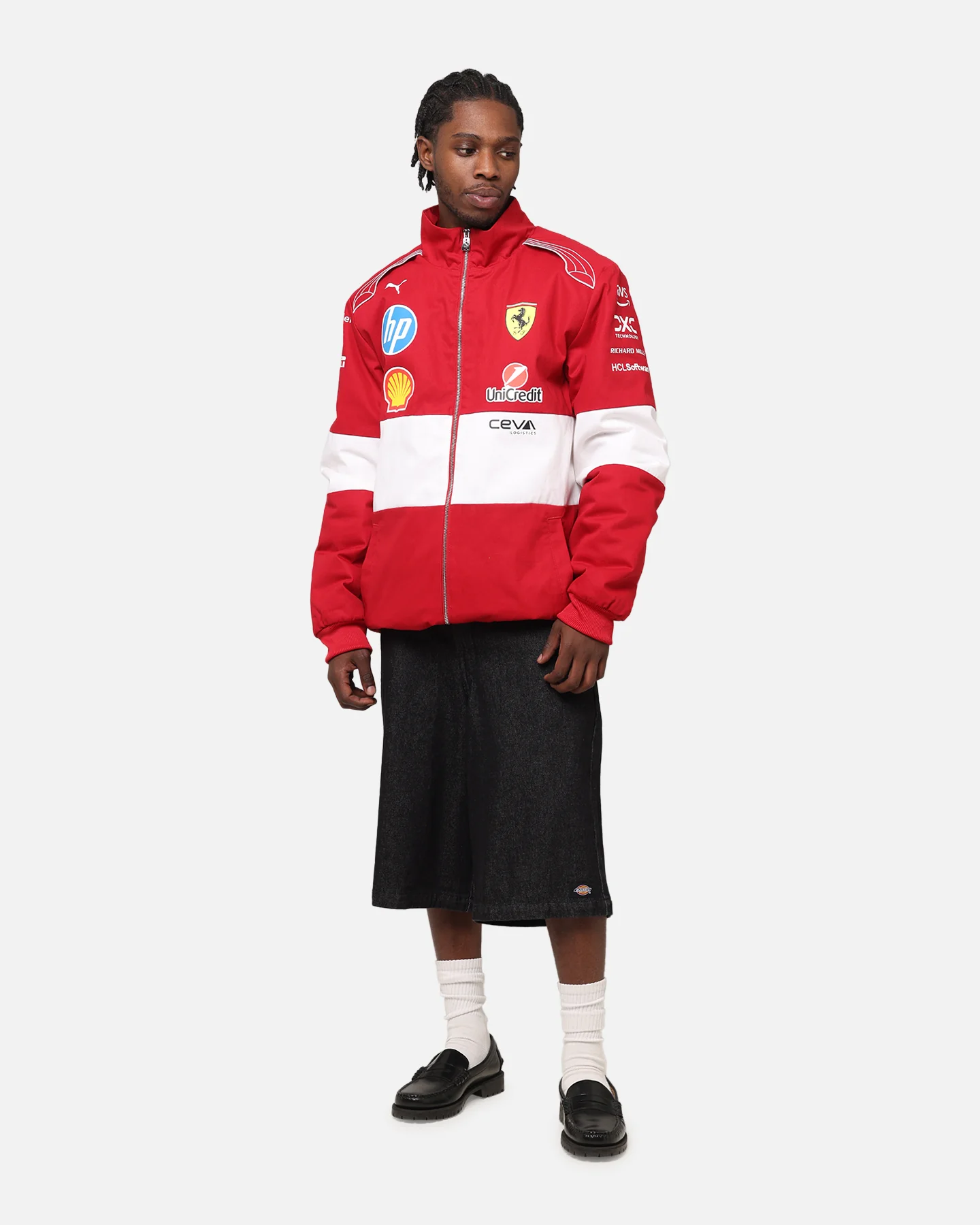 Puma X Scuderia Ferrari Team Vintage Racing Jacket Cherry - Image 3