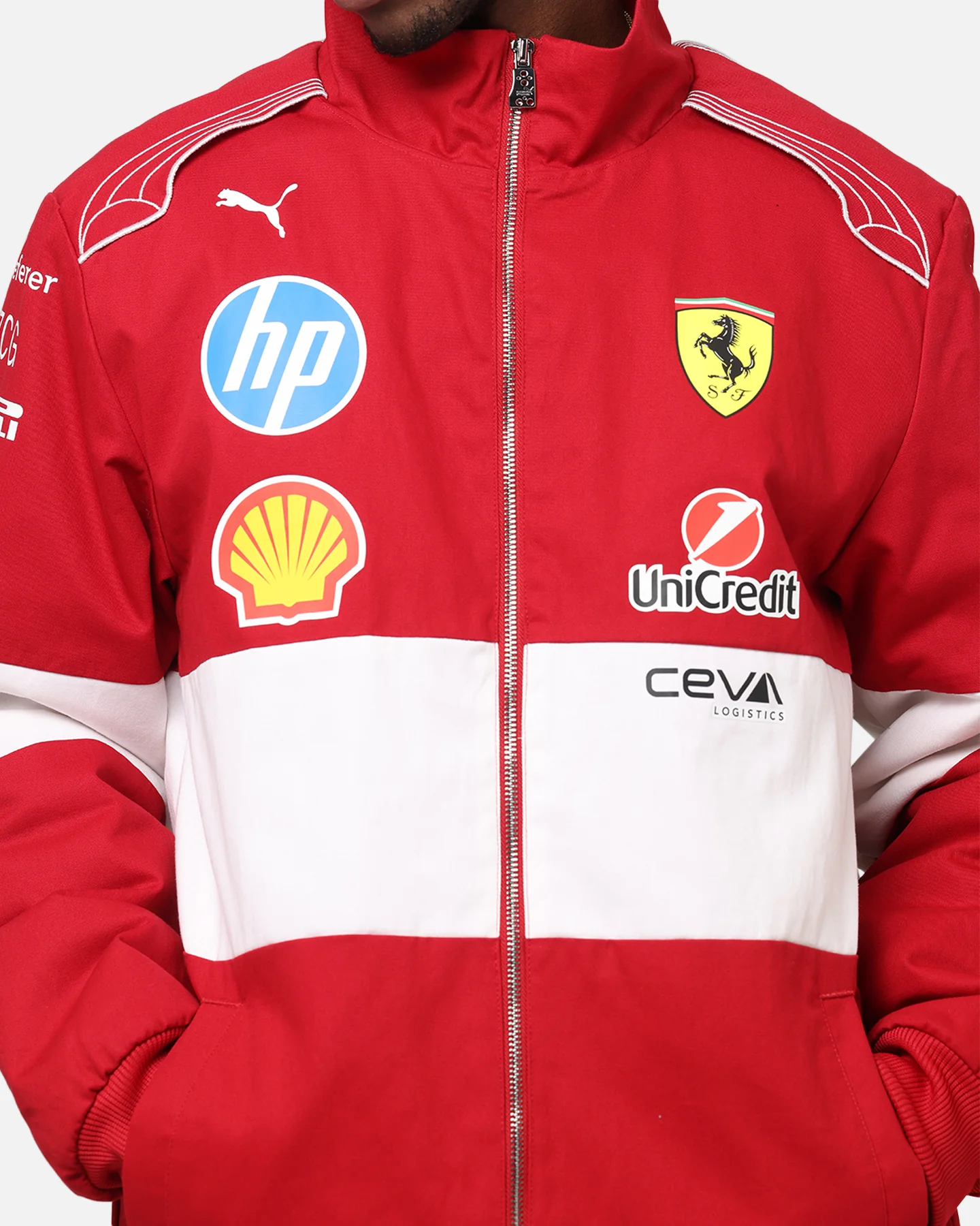 Puma X Scuderia Ferrari Team Vintage Racing Jacket Cherry - Image 7