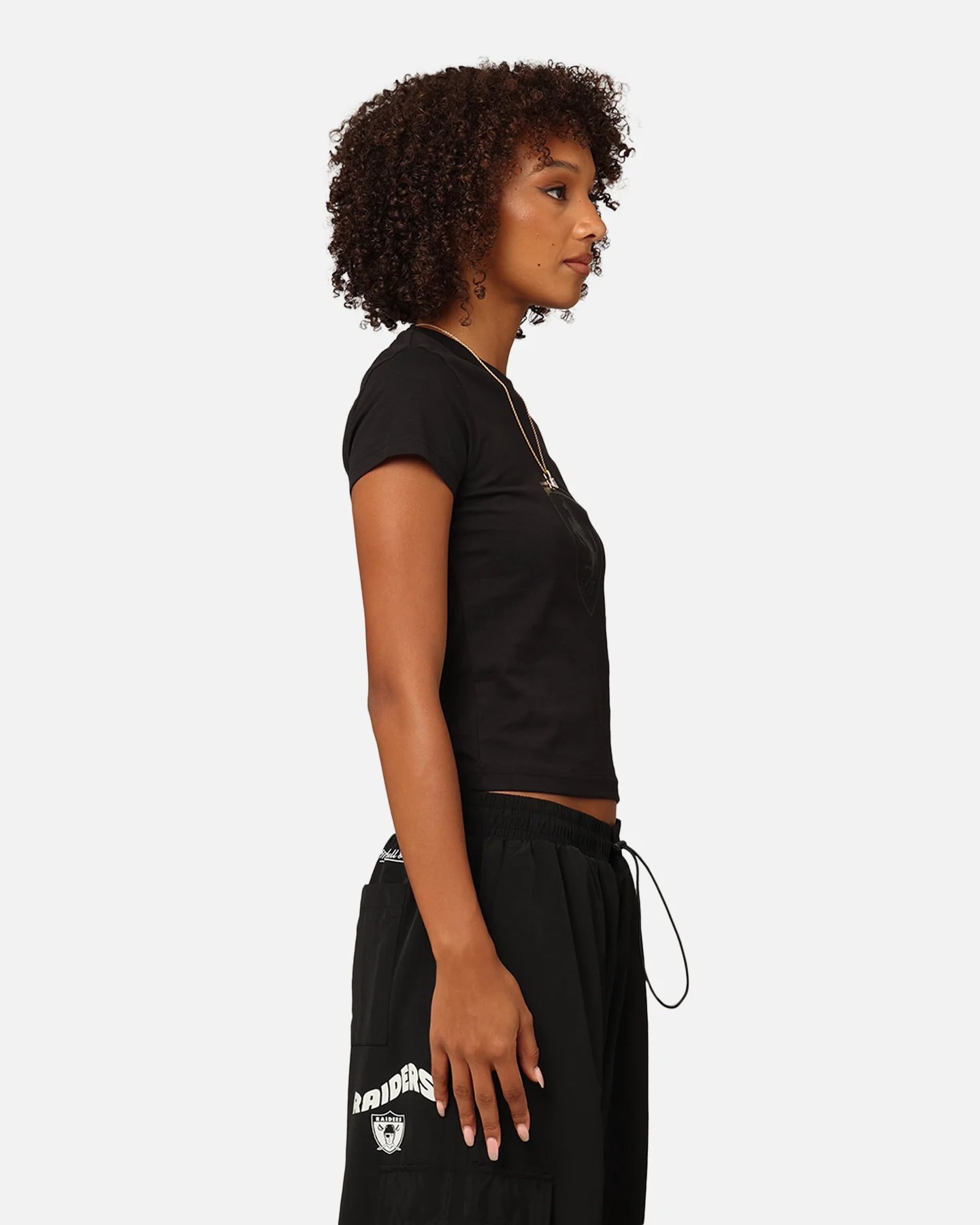 Puma X Scuderia Ferrari Women's Ferrari Style Baby Doll T-Shirt Black - Image 5