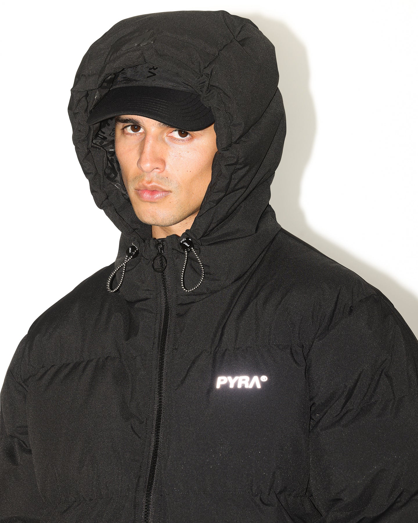 PYRA Alpine Puffa Jacket Black - Image 14