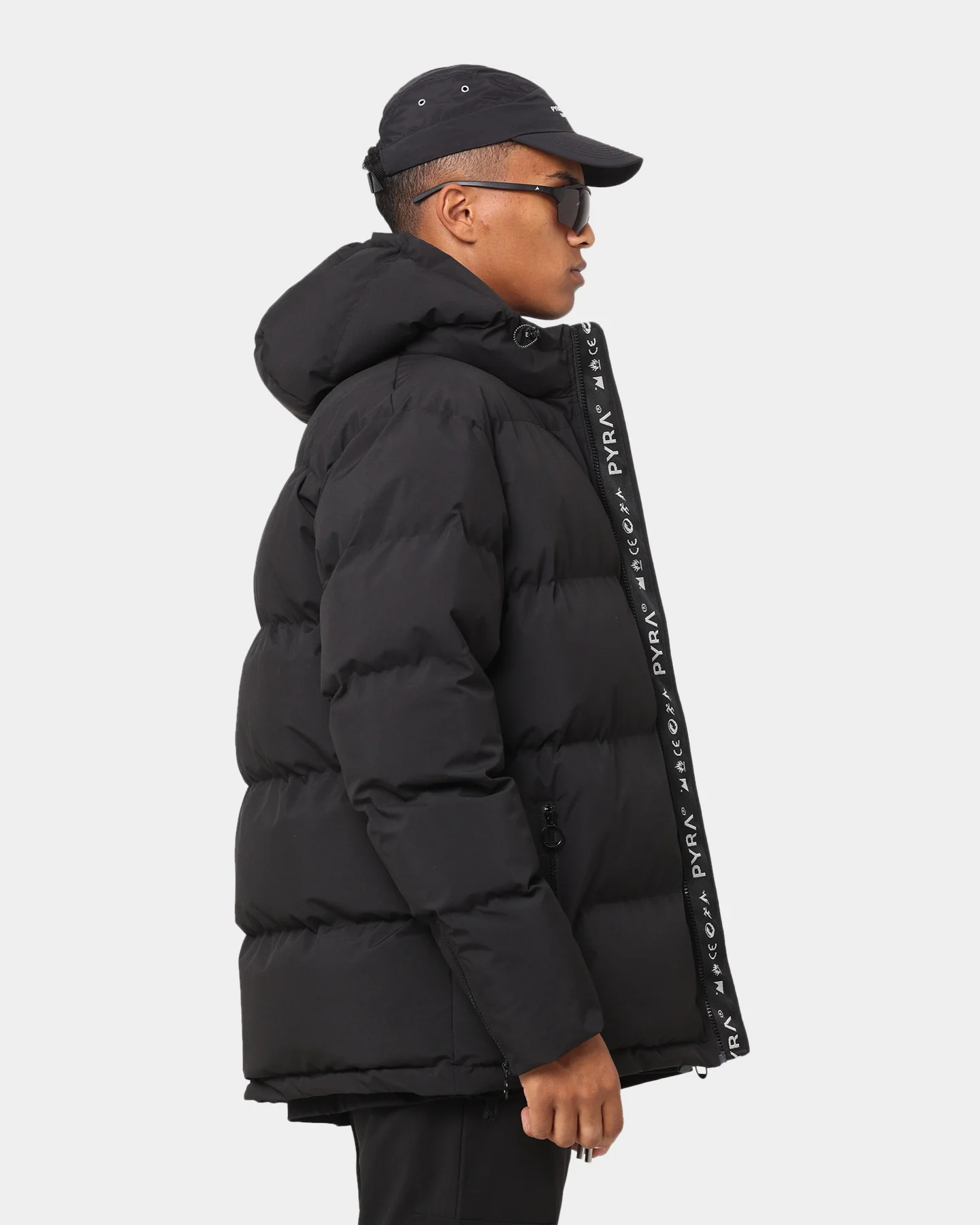 PYRA Alpine Puffa Jacket Black - Image 5