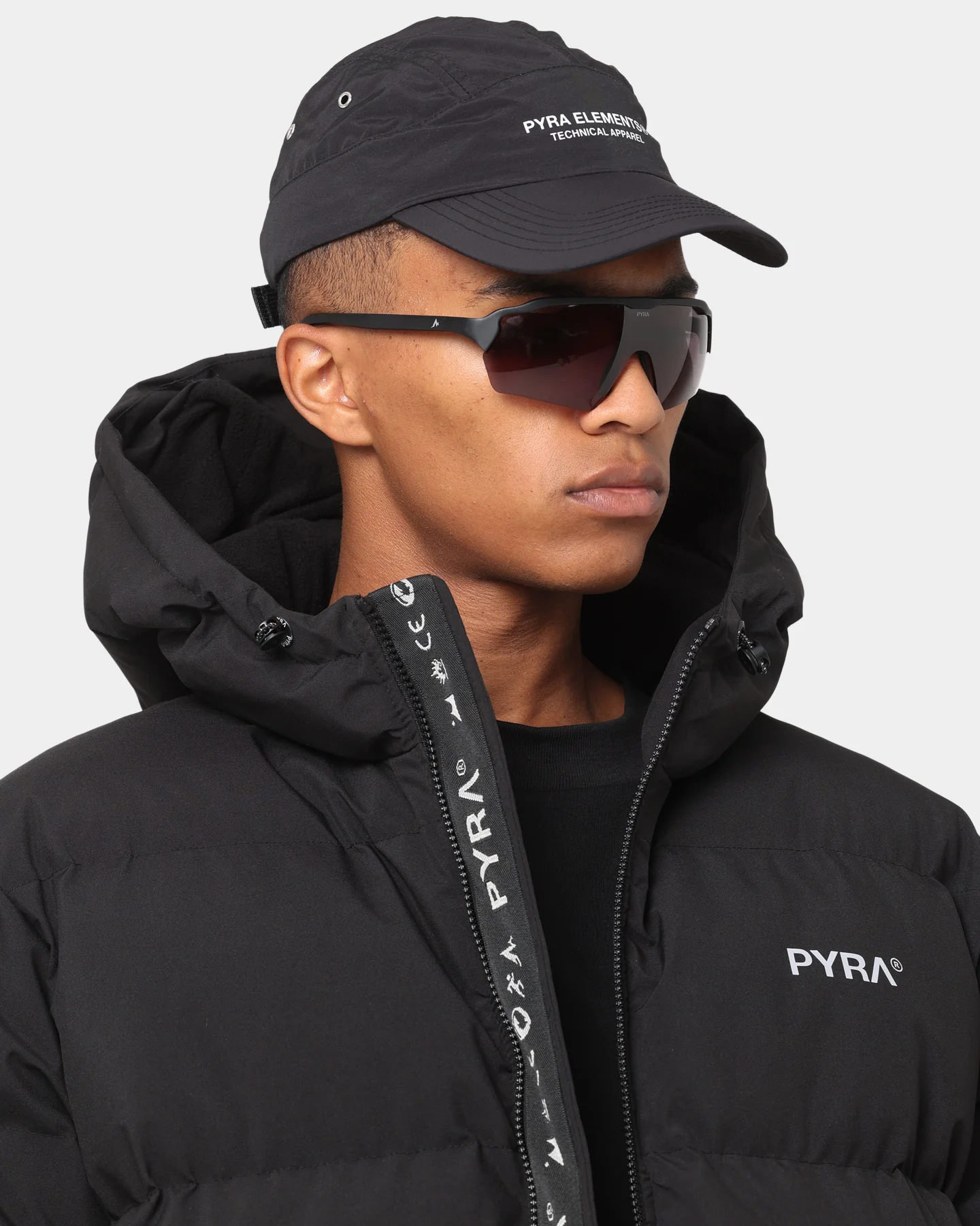 PYRA Alpine Puffa Jacket Black - Image 7