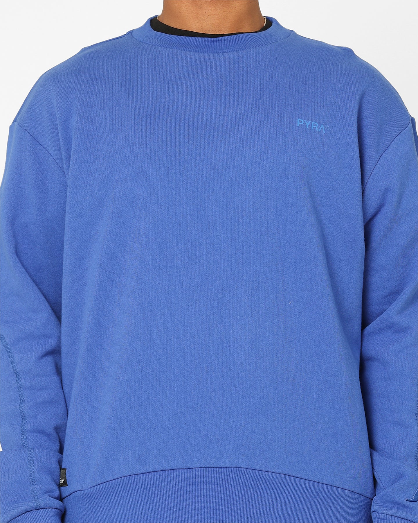 Pyra Classic Curved Crewneck Blue - Image 3