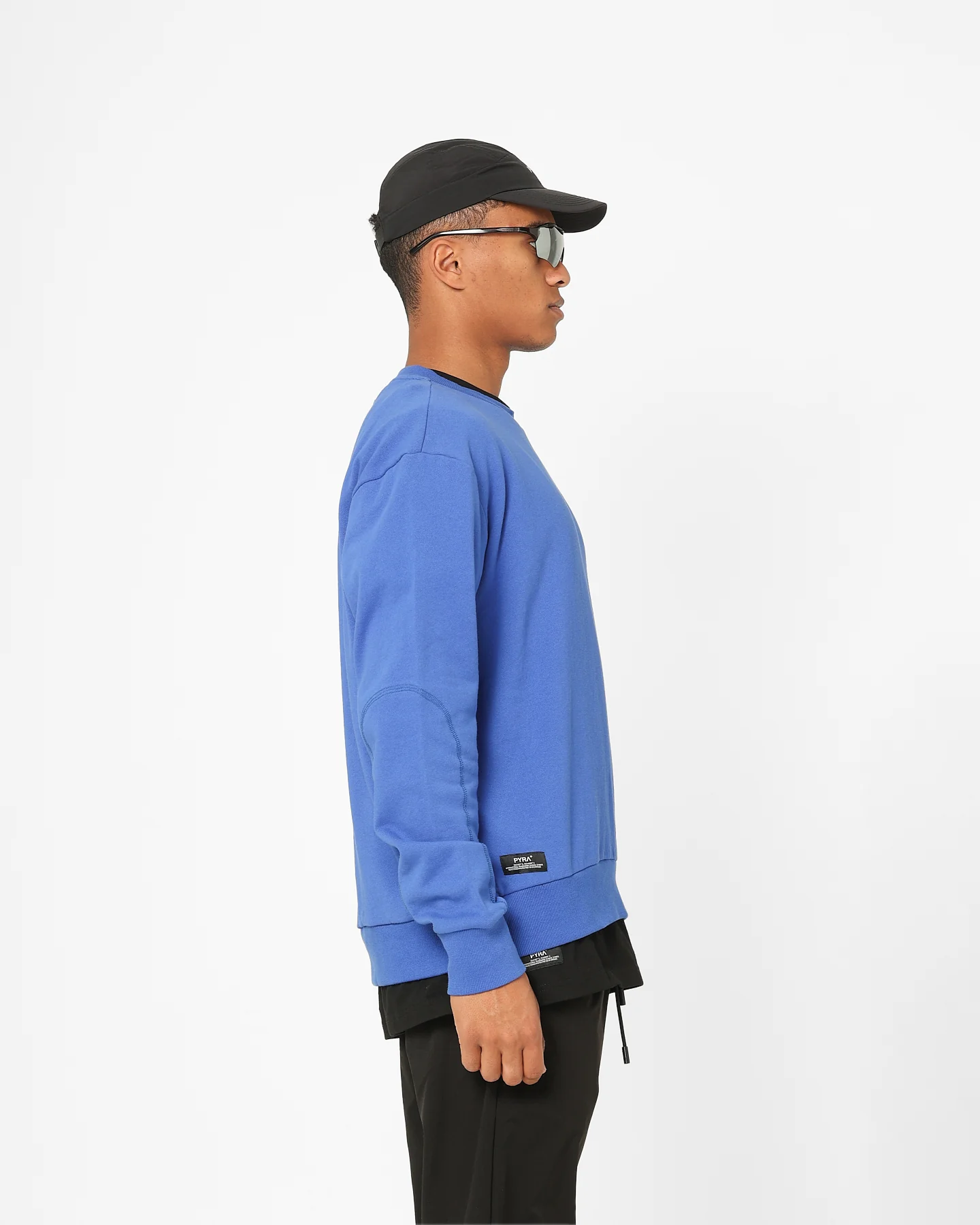 Pyra Classic Curved Crewneck Blue - Image 5