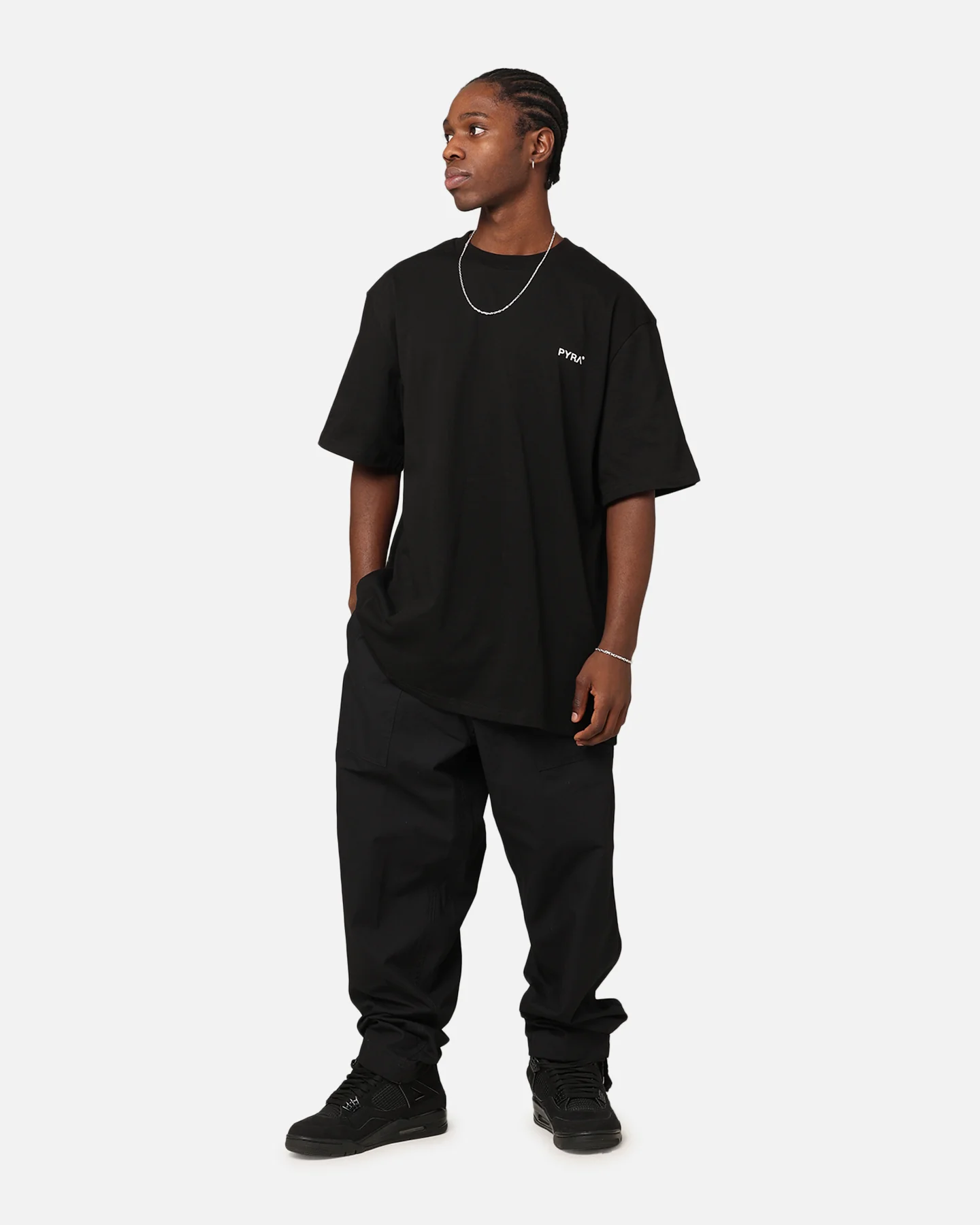 PYRA Core Logo T-Shirt Black/White - Image 3