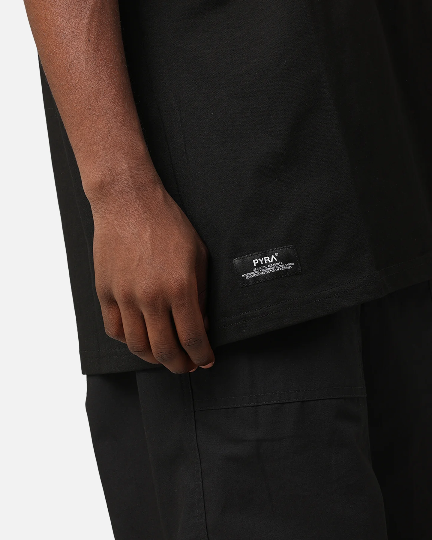 PYRA Core Logo T-Shirt Black/White - Image 7