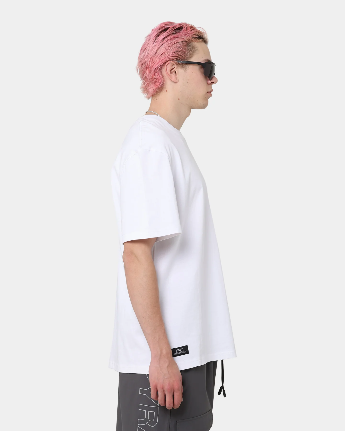 PYRA Core Logo T-Shirt White/Black - Image 5