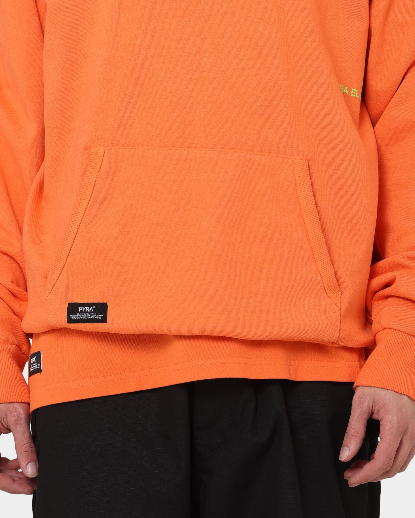 PYRA Design Logo Hoodie Orange - Image 4