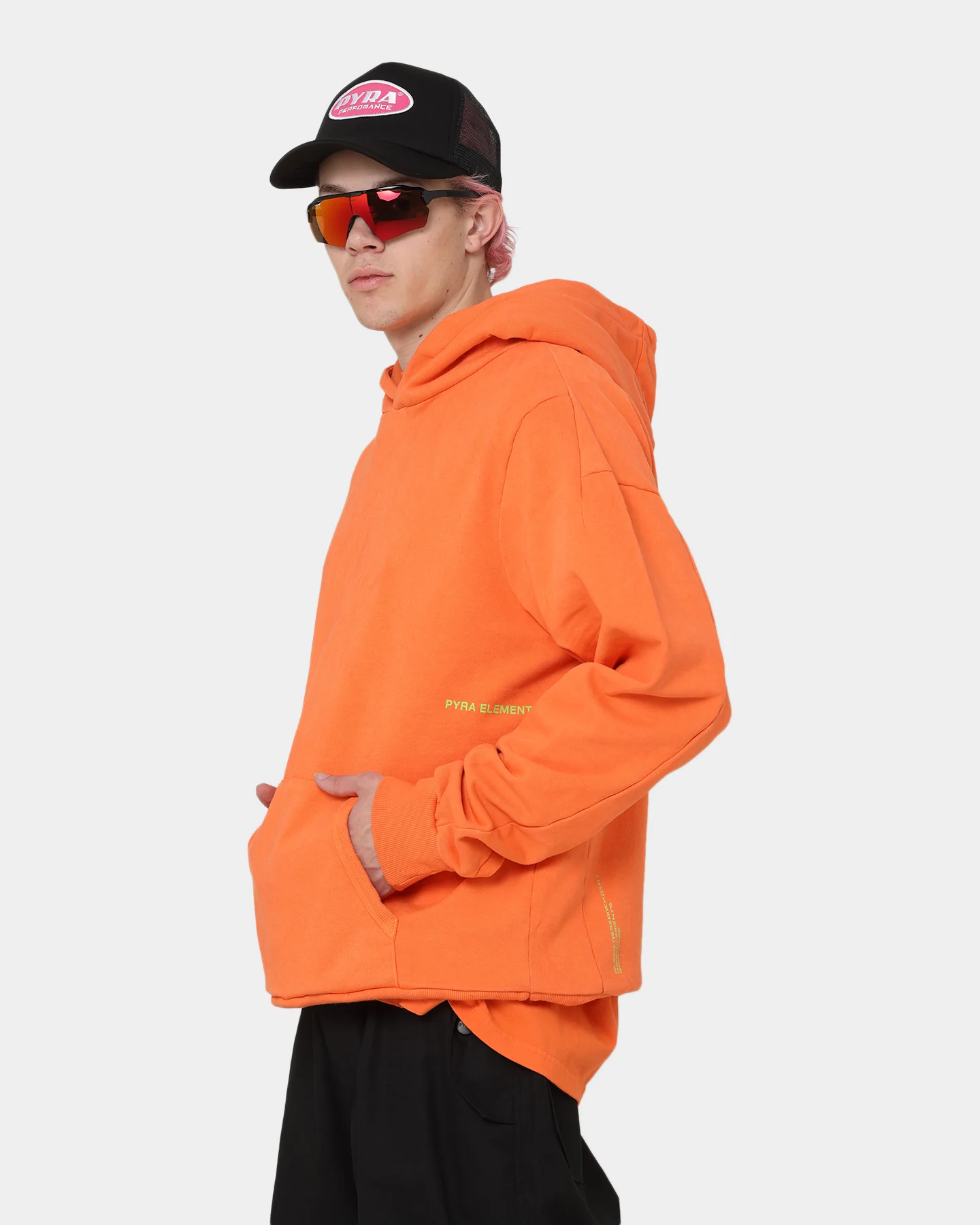 PYRA Design Logo Hoodie Orange - Image 7