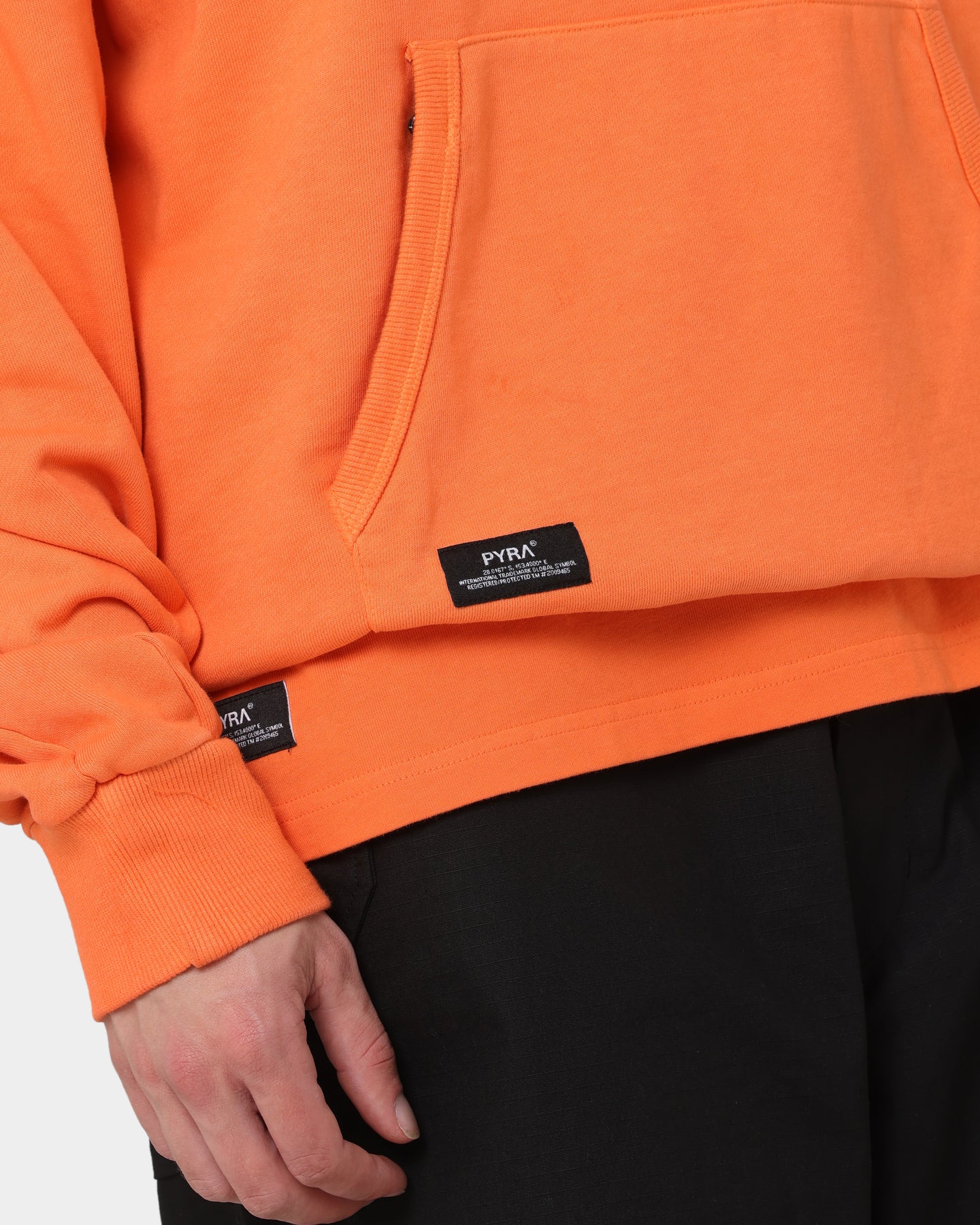 PYRA Design Logo Hoodie Orange - Image 9