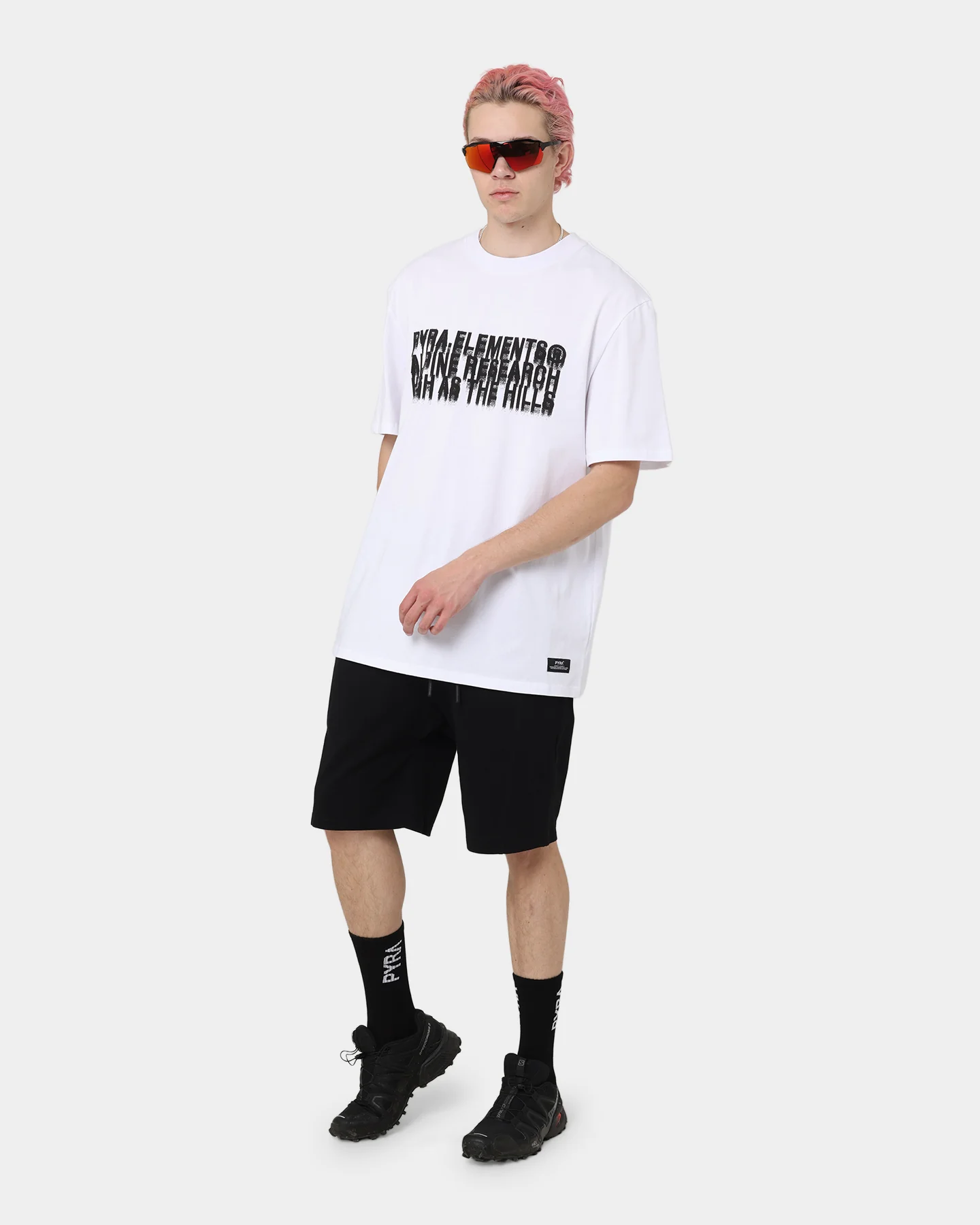 PYRA High Hills T-Shirt White/Black - Image 2