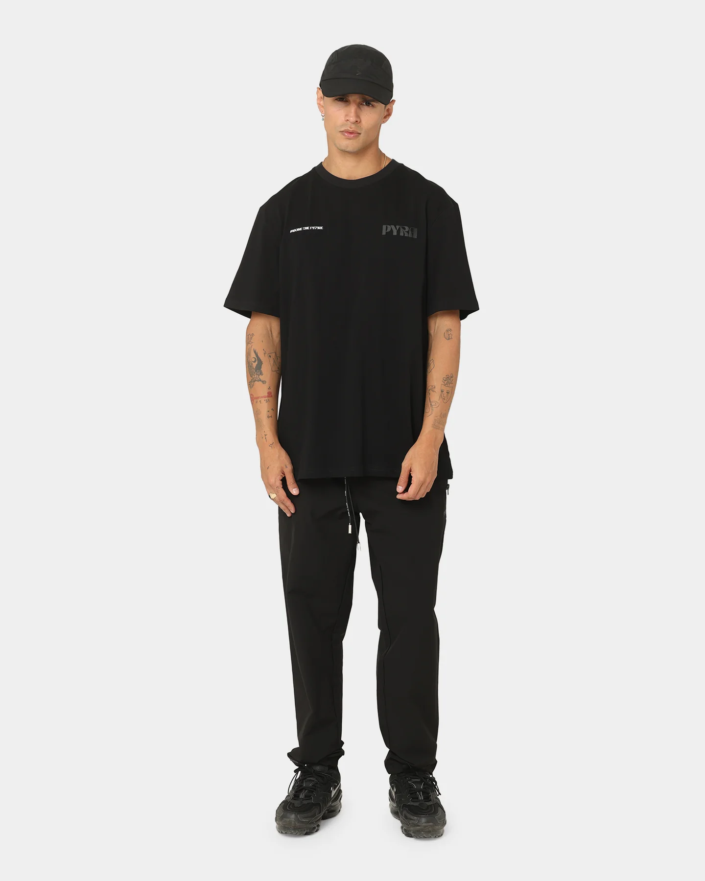 PYRA Imagine Logo T-Shirt Black/Black - Image 2