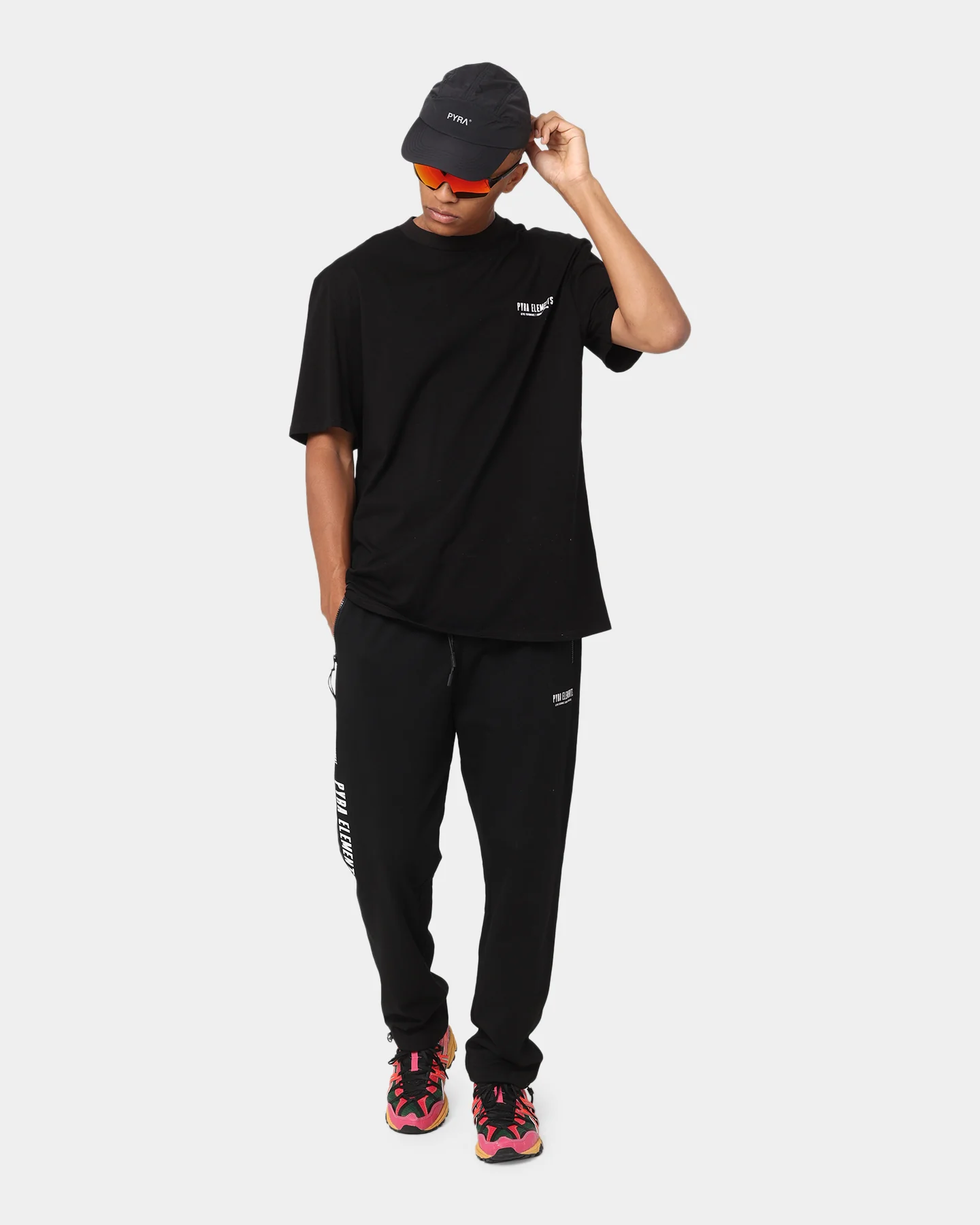 PYRA Legacy Team Trackpants Black/White - Image 2