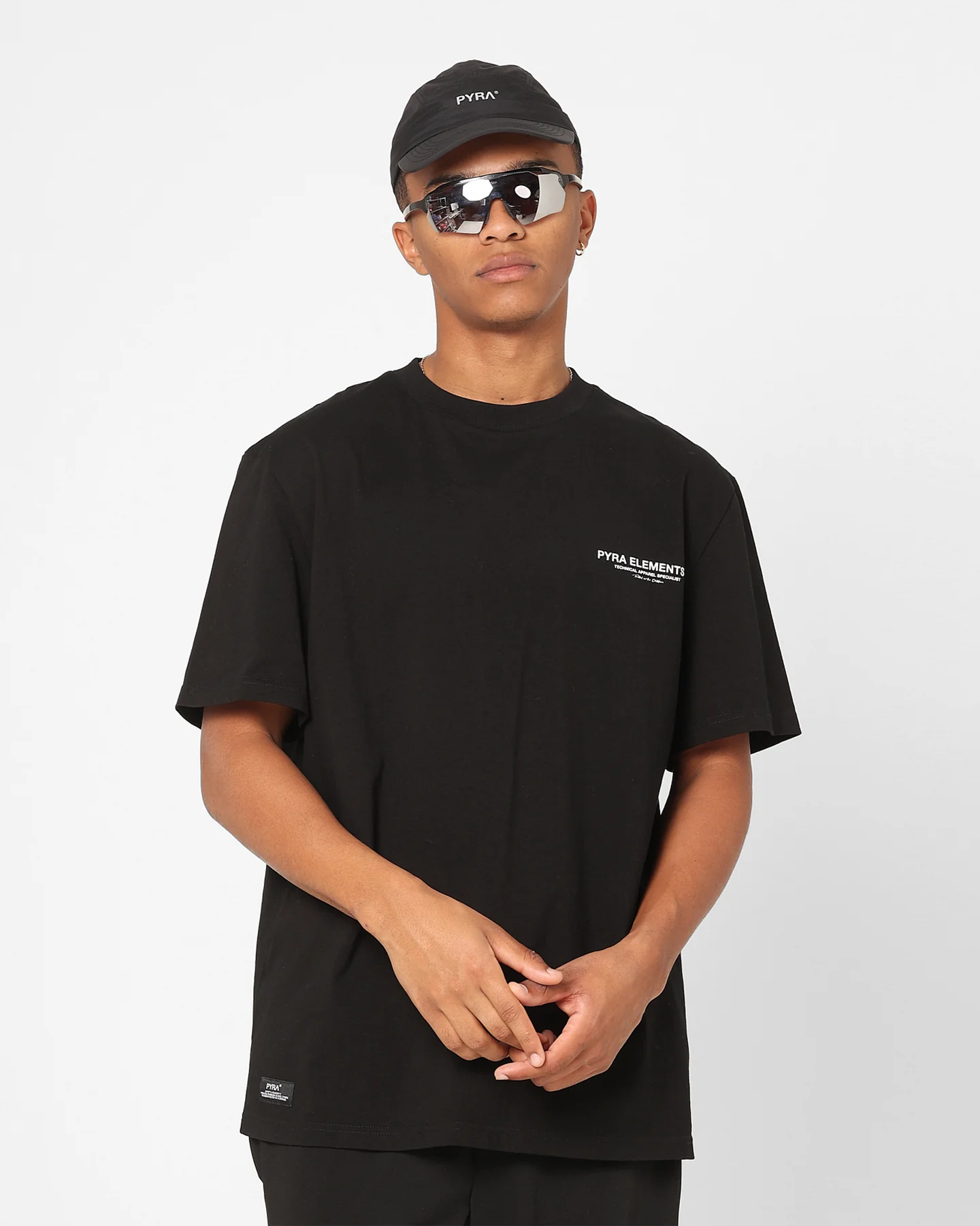 Pyra Marker Logo T-Shirt Black/White - Image 2