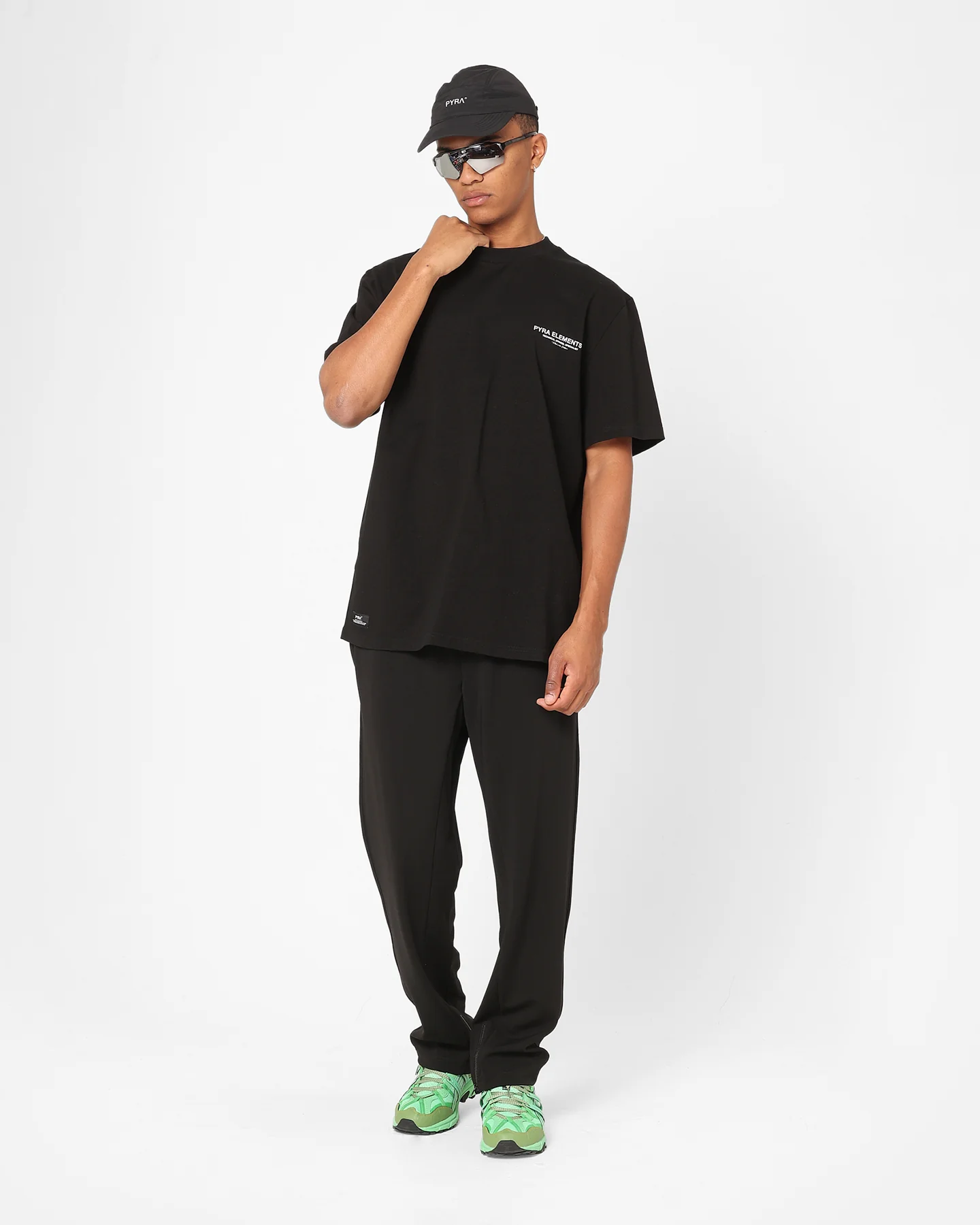 Pyra Marker Logo T-Shirt Black/White - Image 8