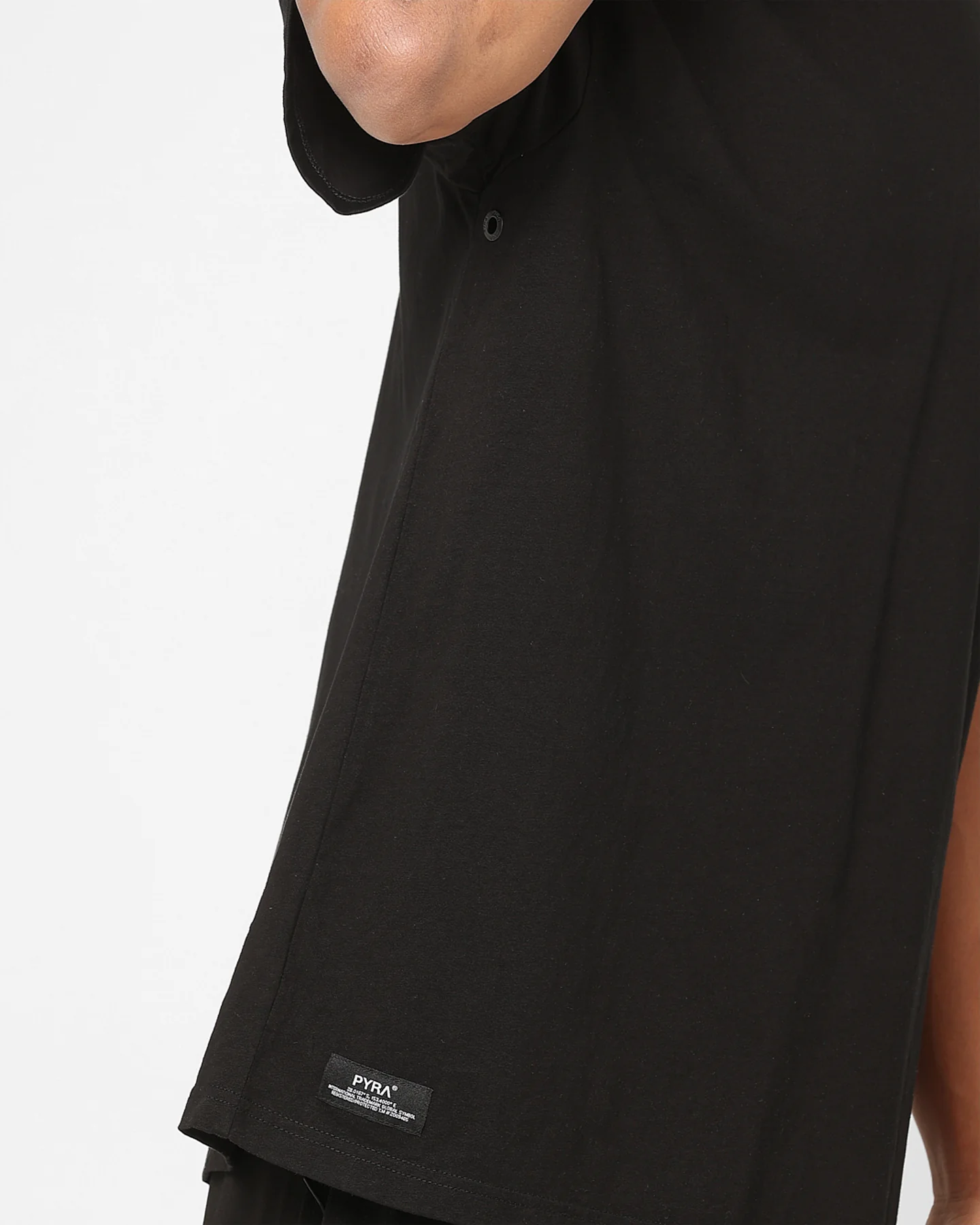 Pyra Marker Logo T-Shirt Black/White - Image 9