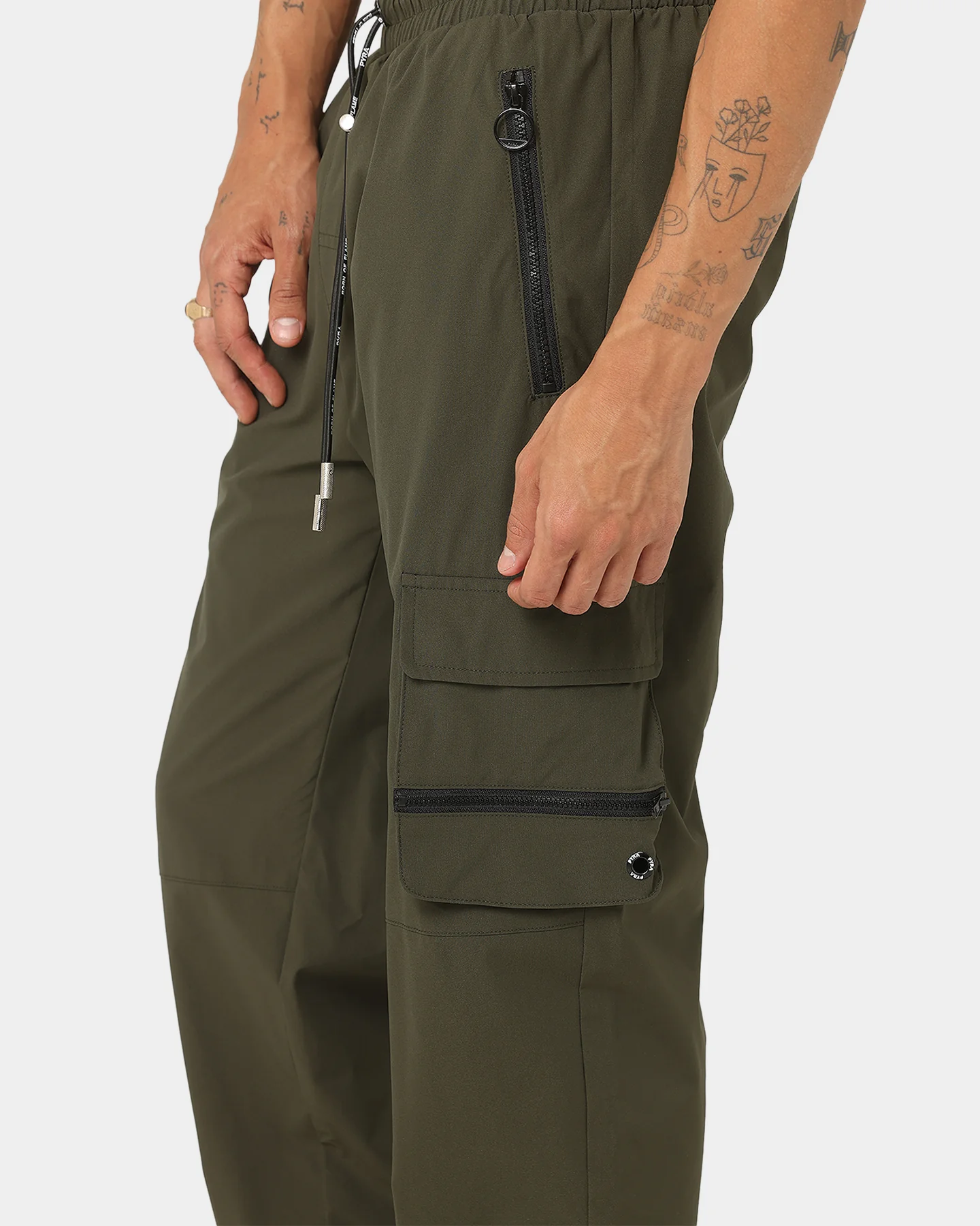 PYRA Nero Cargo Pants Olive - Image 10